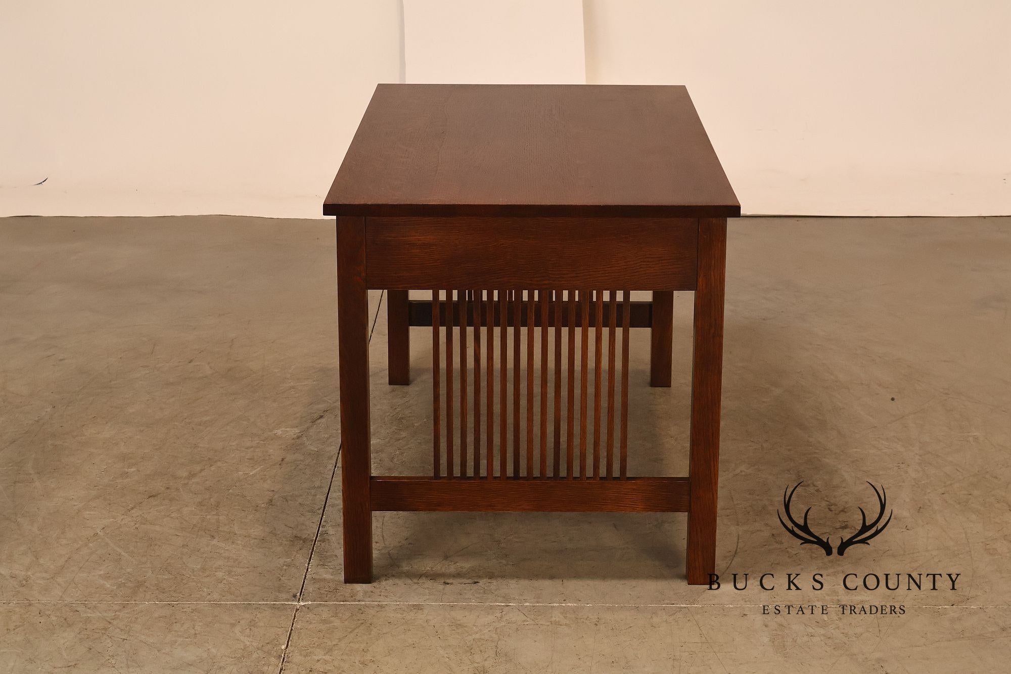Stickley Mission Collection Oak Spindle Writing Desk