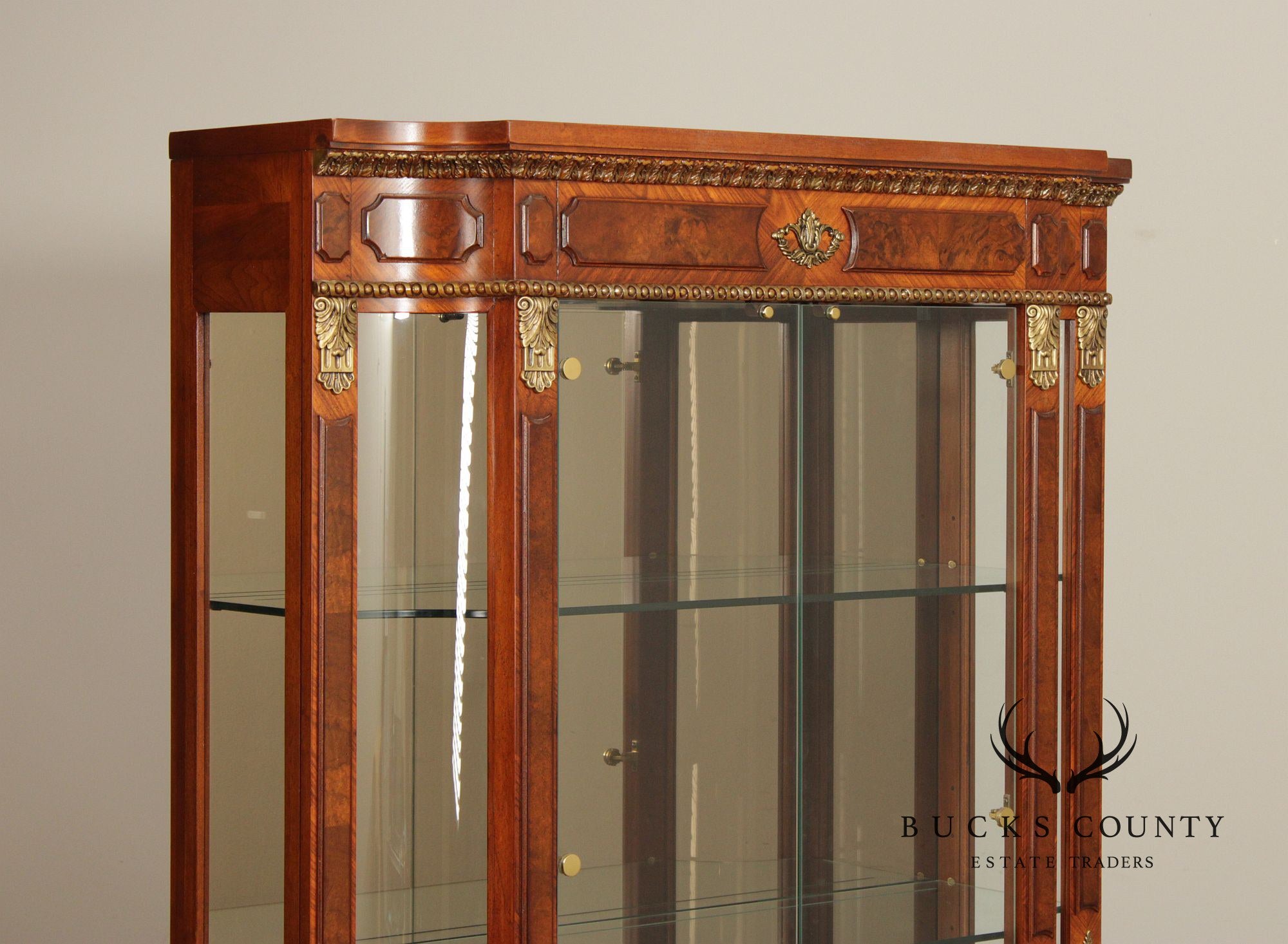 Henredon 'Grand Provenance' Walnut Display Cabinet