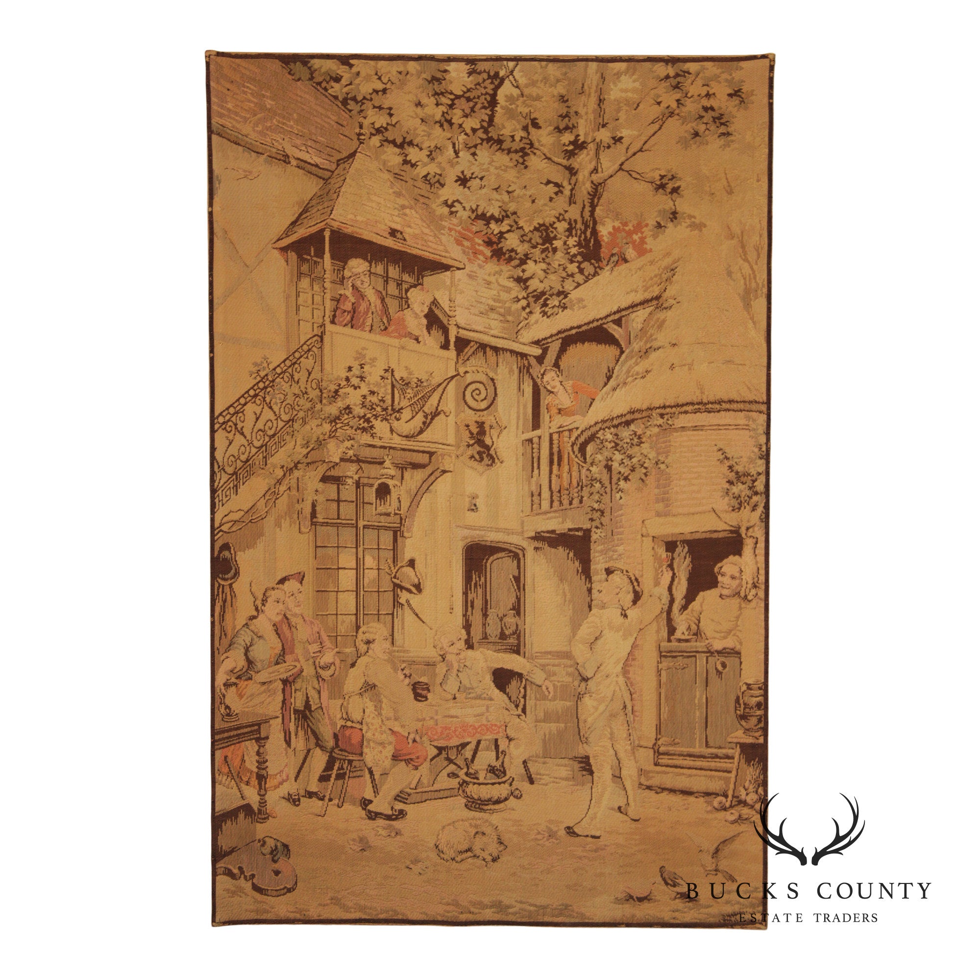 Vintage French Wall-Hanging Tapestry