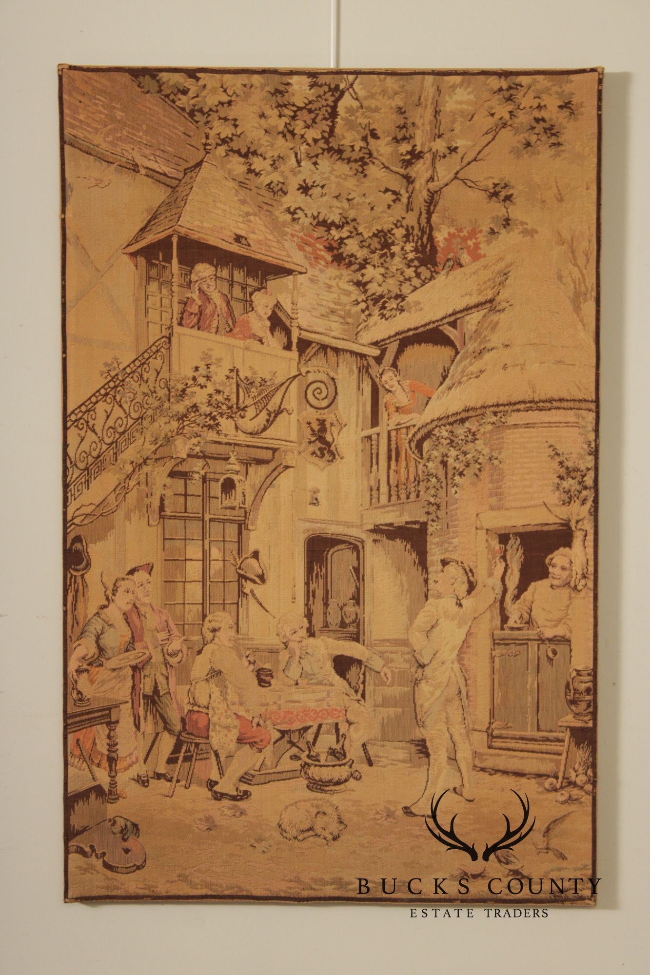 Vintage French Wall-Hanging Tapestry