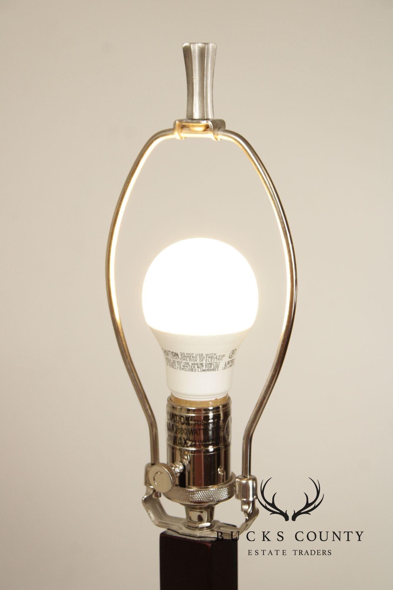 Crate & Barrel Contemporary Pair of 'Denley' Steel Table Lamps