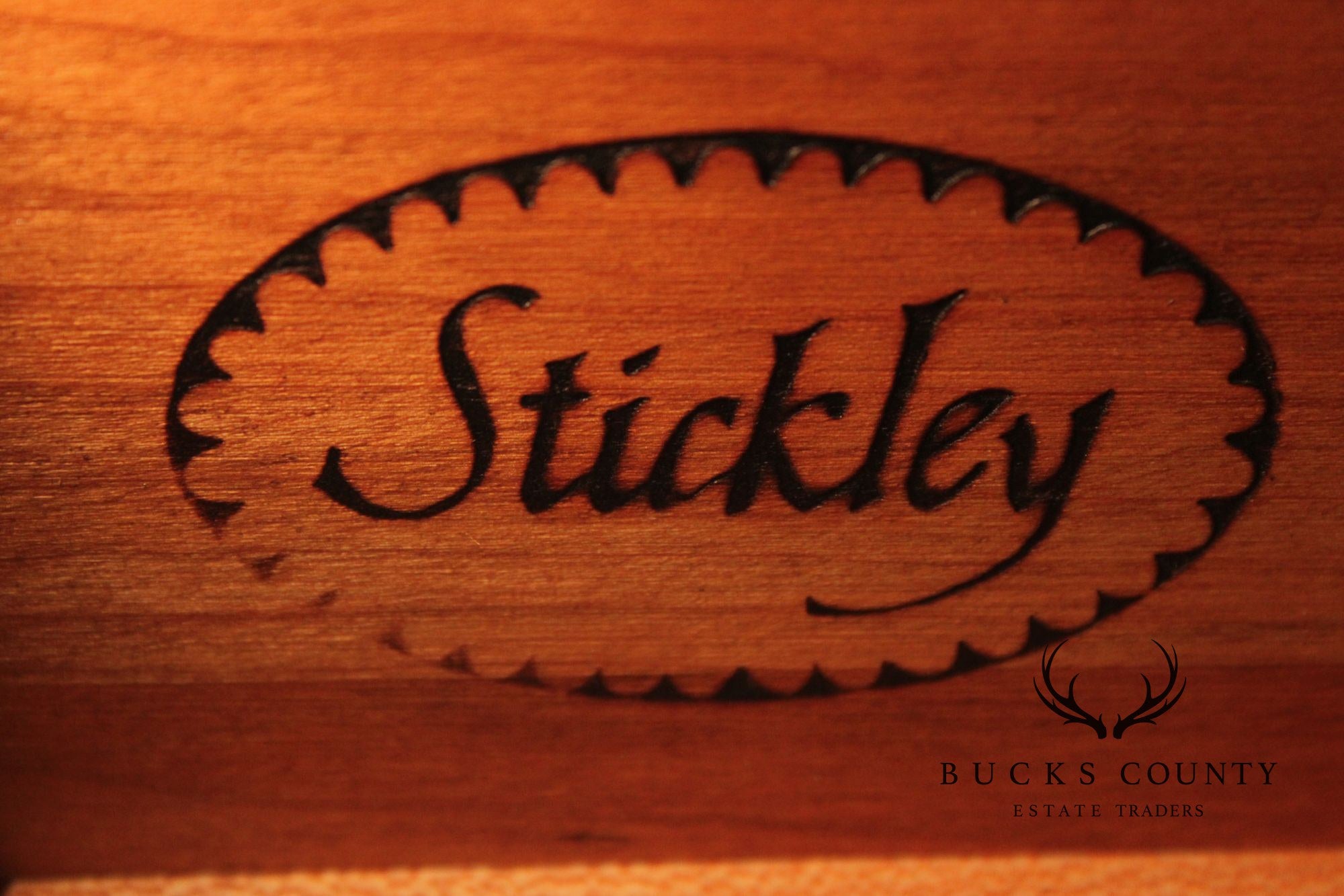 Stickley Federal Style Mahogany Sideboard With Inlay And Brass Gallery