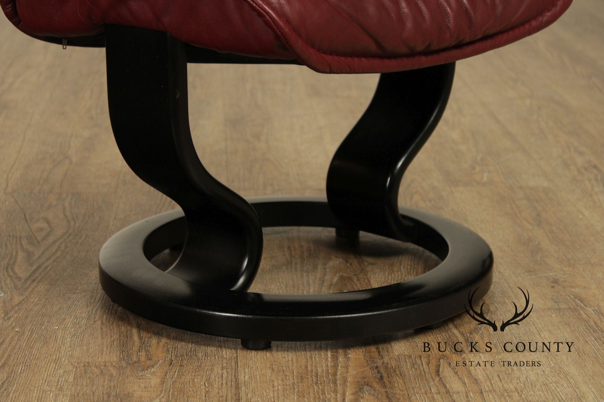 Ekornes Stressless Leather Recliner With Ottoman