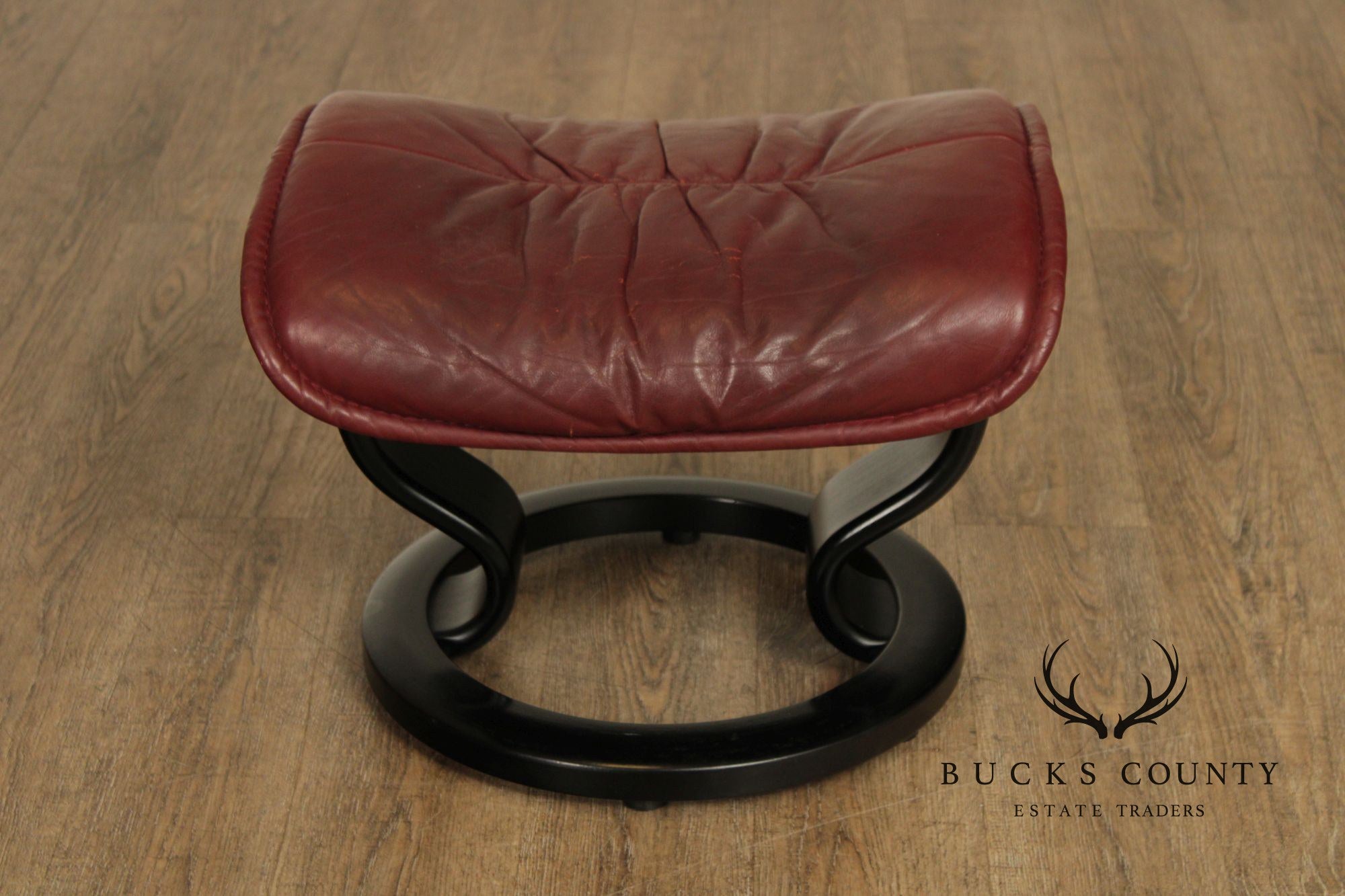 Ekornes Stressless Leather Recliner With Ottoman