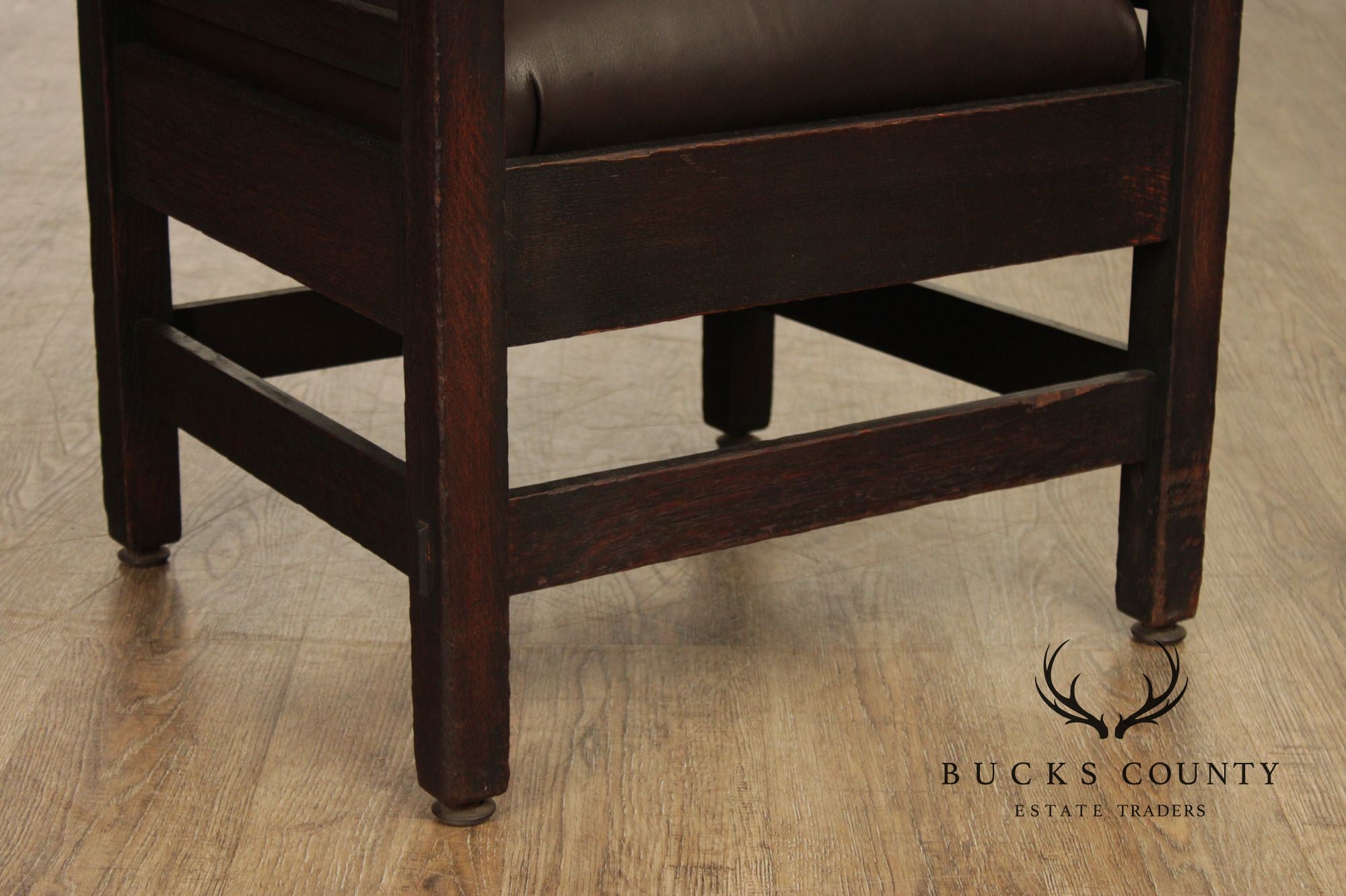 Stickley Brothers Antique Mission Oak Armchair