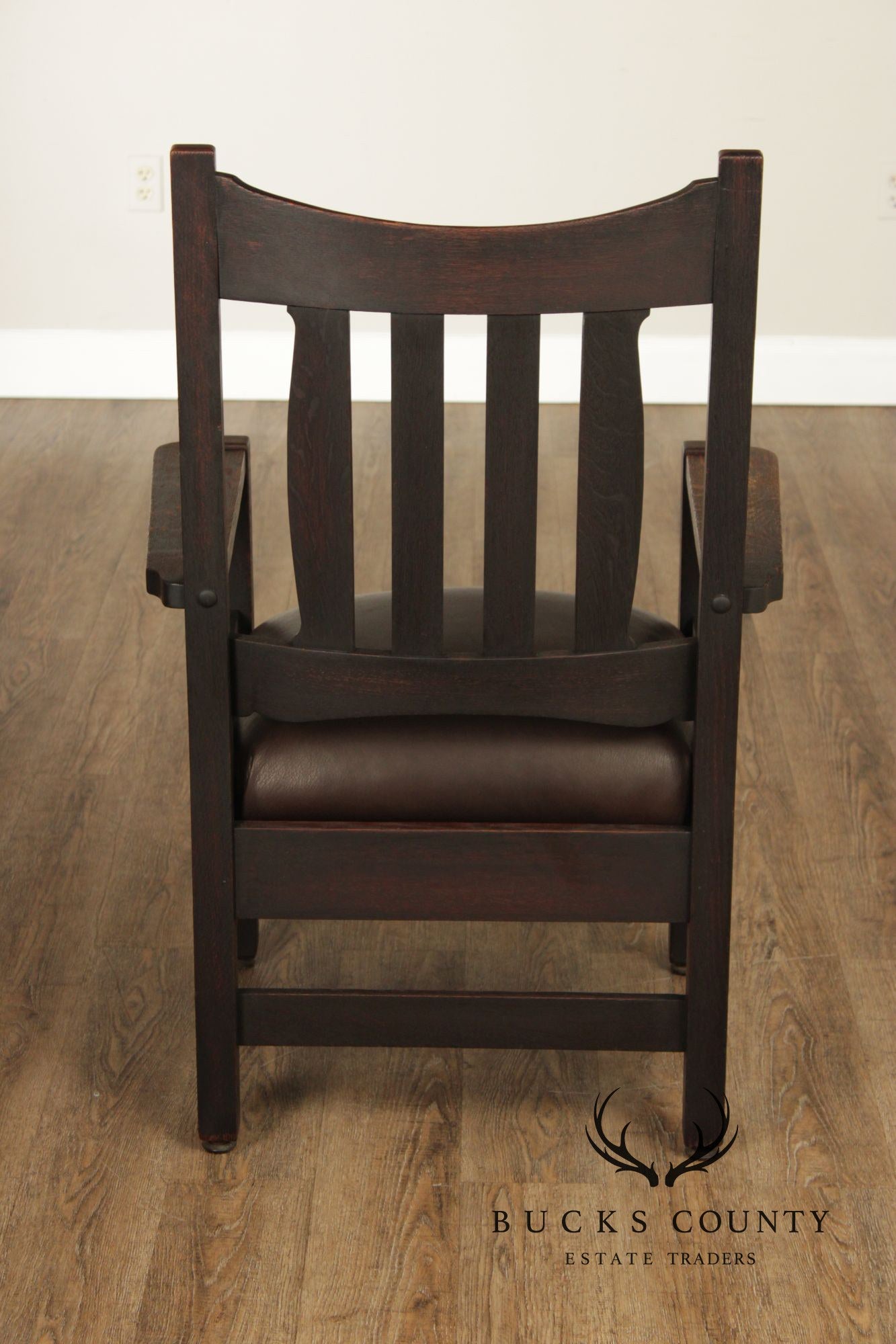 Stickley Brothers Antique Mission Oak Armchair