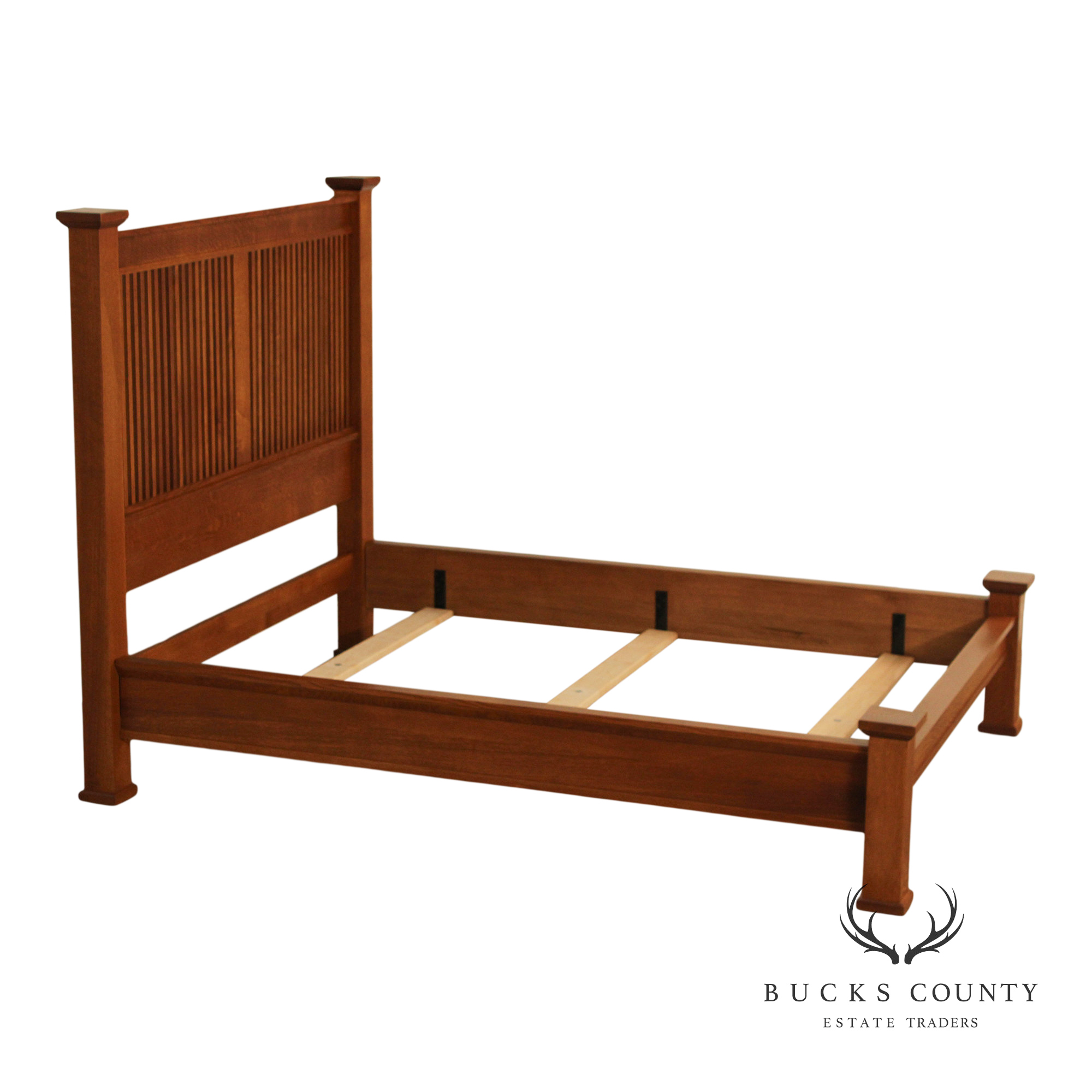 Stickley Mission Collection Queen Size Oak Prairie Bed