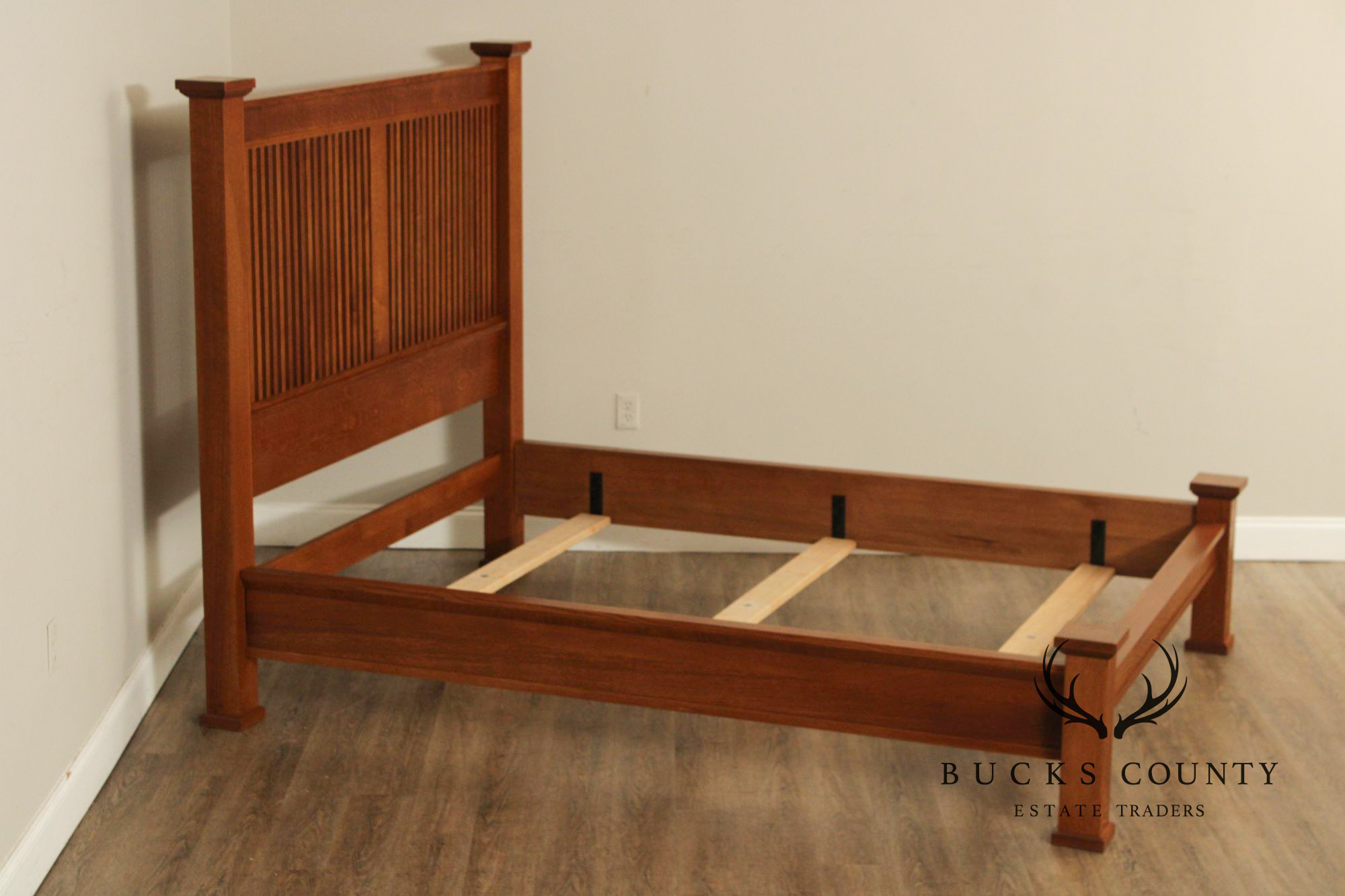 Stickley Mission Collection Queen Size Oak Prairie Bed
