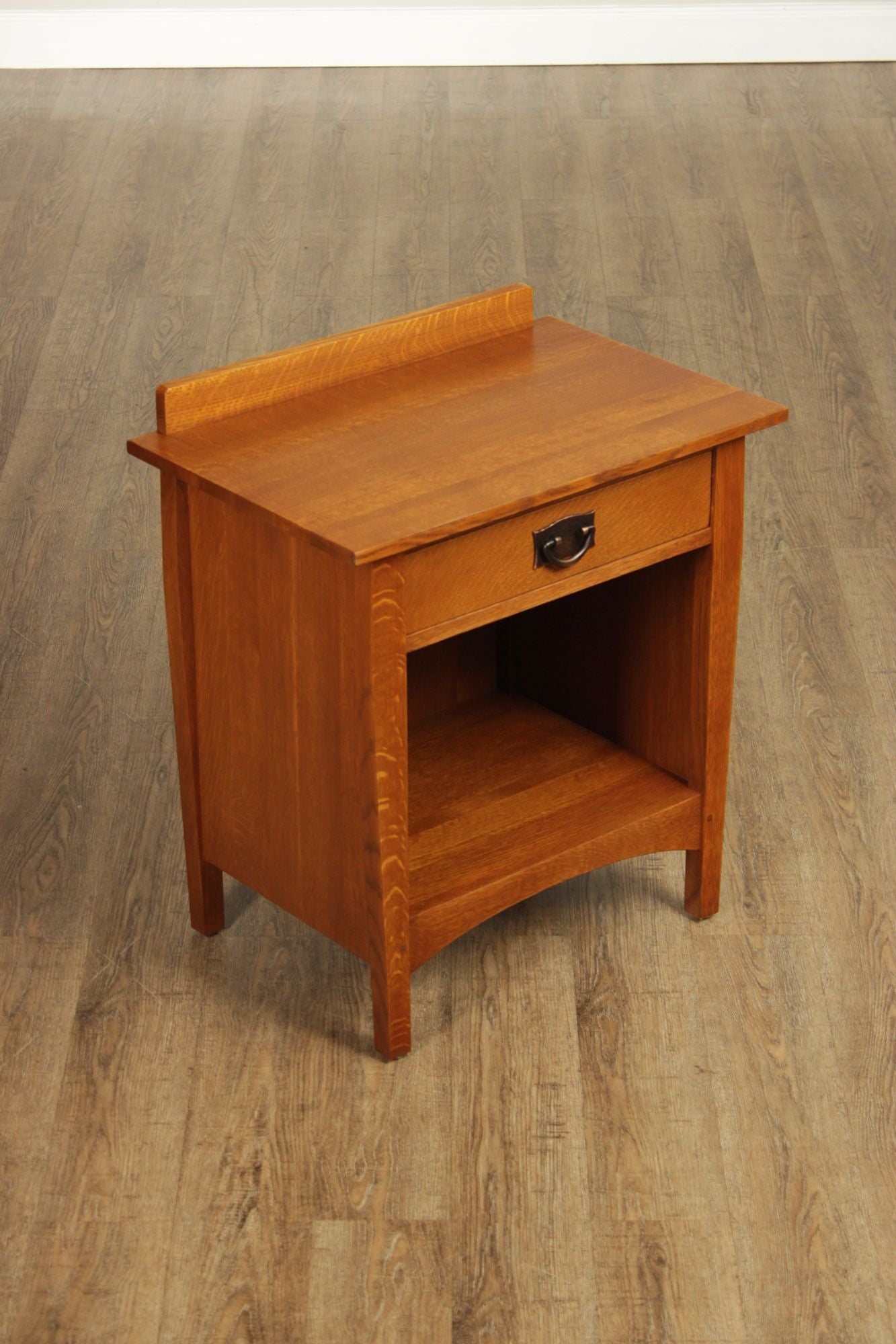 Stickley Mission Collection Pair Of Oak Open Nightstands