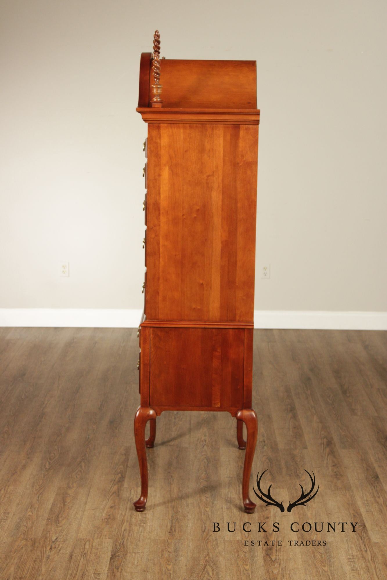 Councill Craftsmen Cherry Colonial Style Highboy Chest