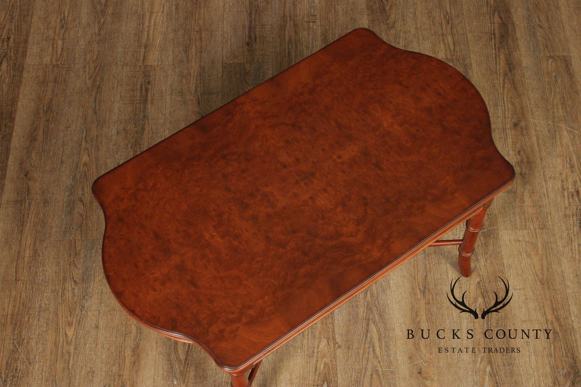 Lexington Cherry Faux Bamboo Cocktail Table