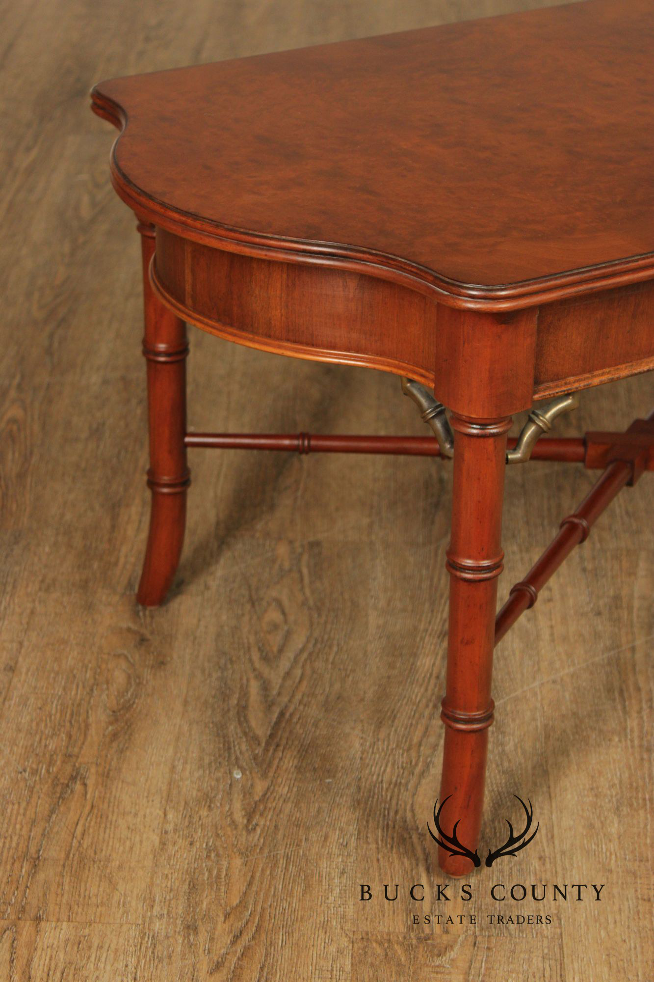 Lexington Cherry Faux Bamboo Cocktail Table