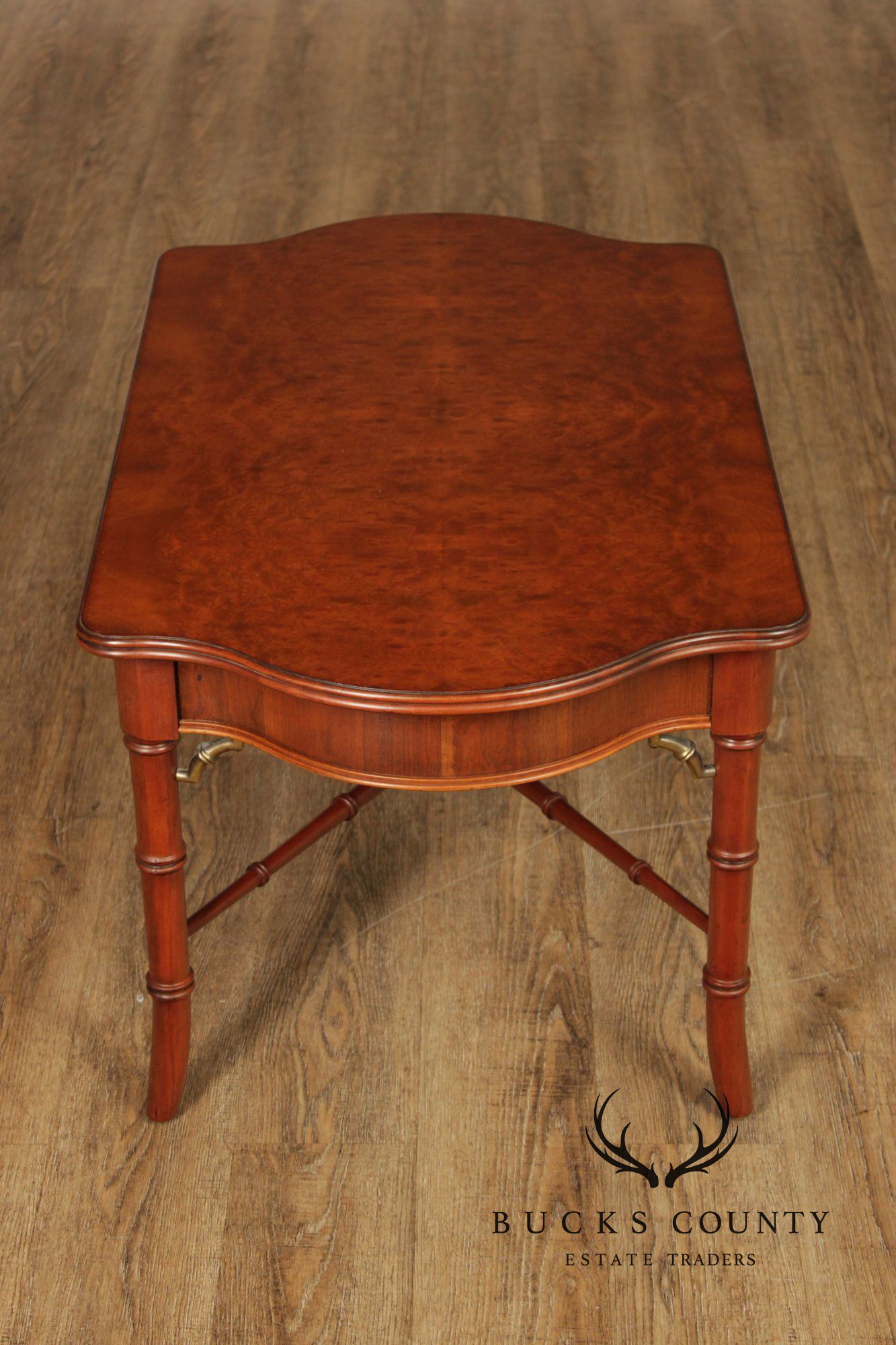 Lexington Cherry Faux Bamboo Cocktail Table