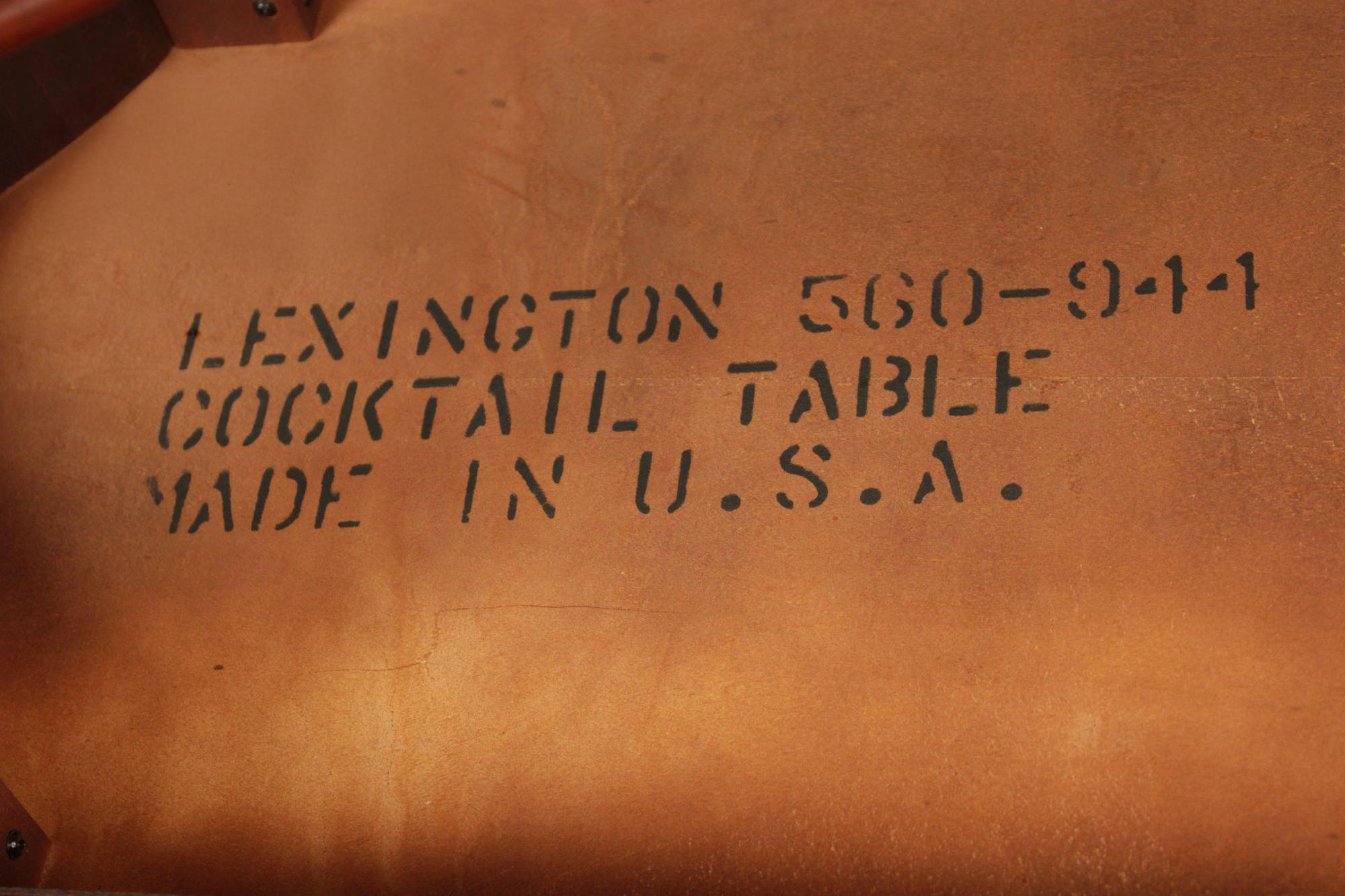 Lexington Cherry Faux Bamboo Cocktail Table