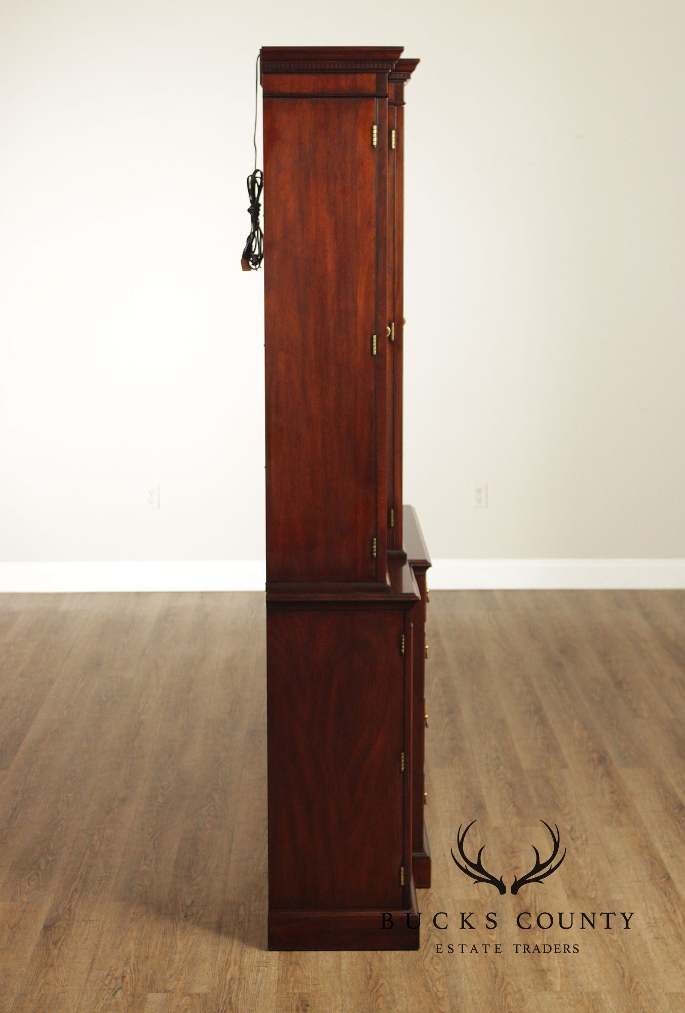 Henkel Harris Georgian Style Large Mahogany Breakfront
