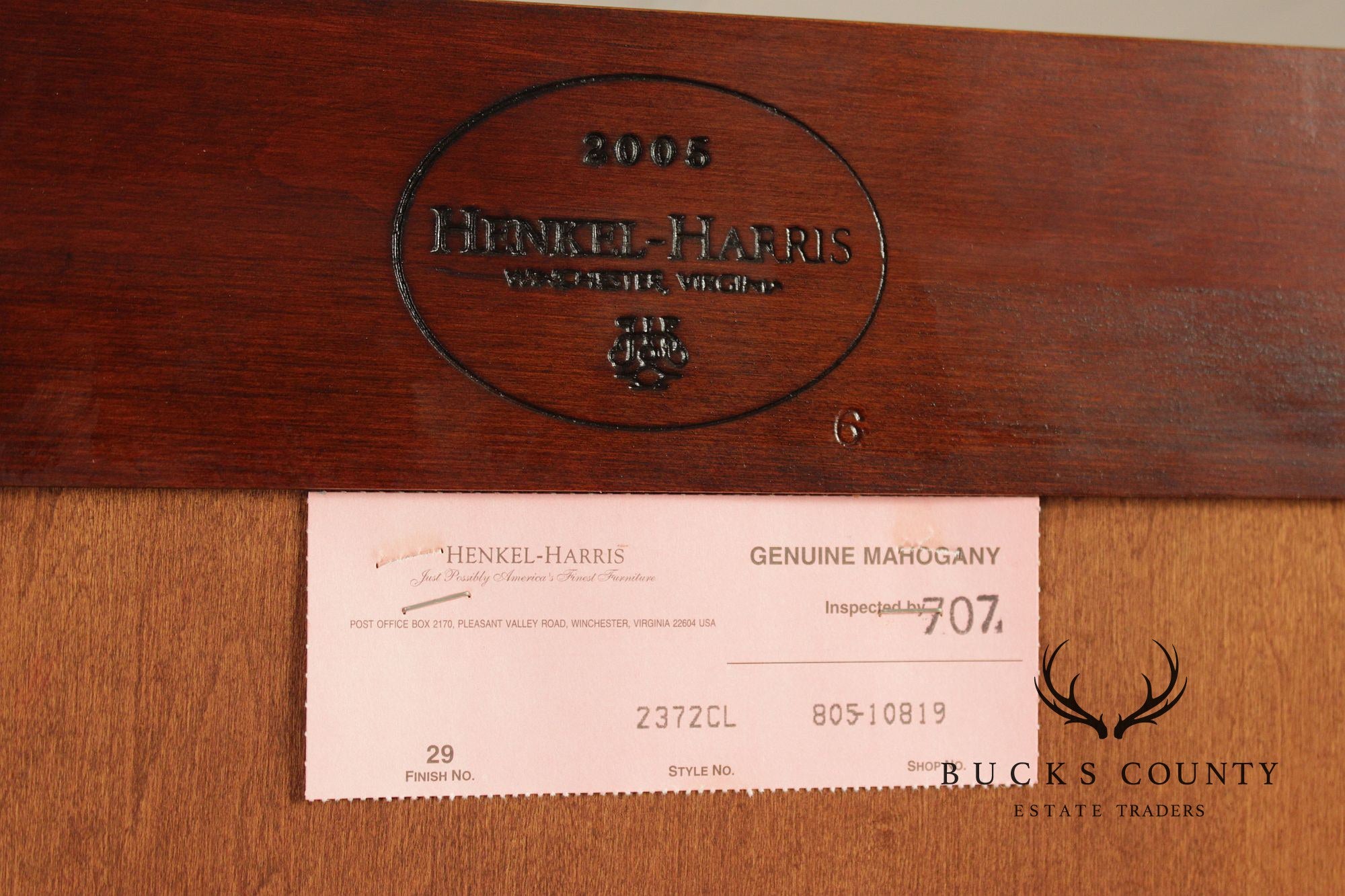 Henkel Harris Georgian Style Large Mahogany Breakfront