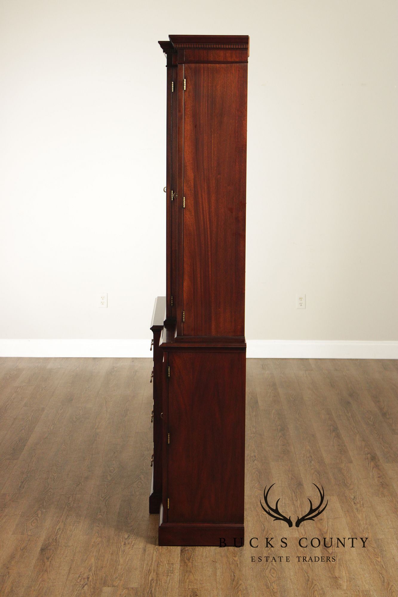 Henkel Harris Georgian Style Large Mahogany Breakfront