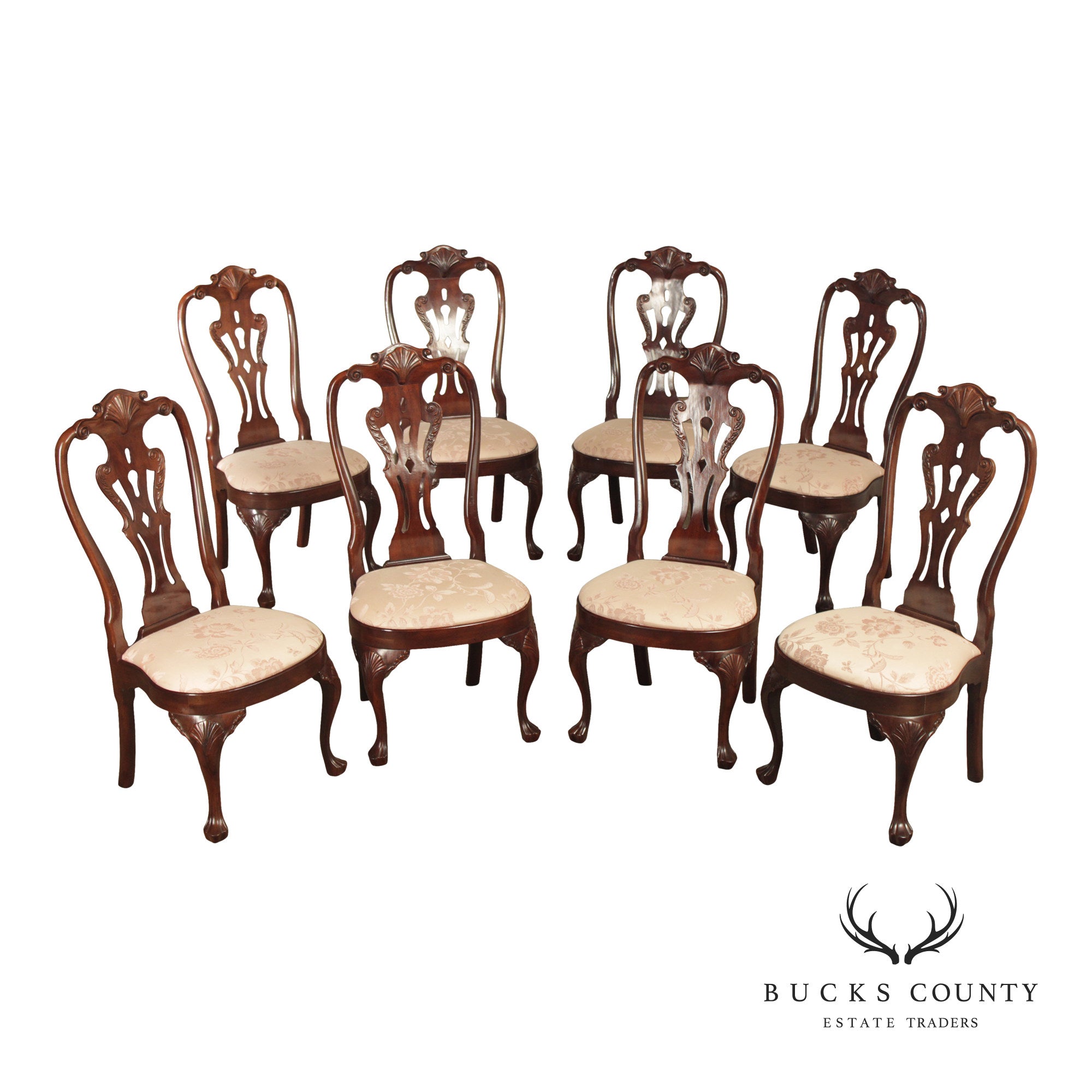Henredon Rittenhouse Square Collection Queen Anne Style Set of Eight M