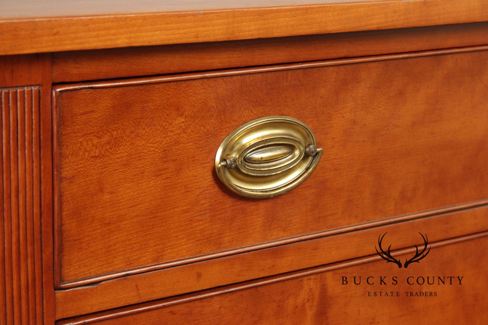 Antique American Federal Period Cherry Four Drawer Chest or Bureau