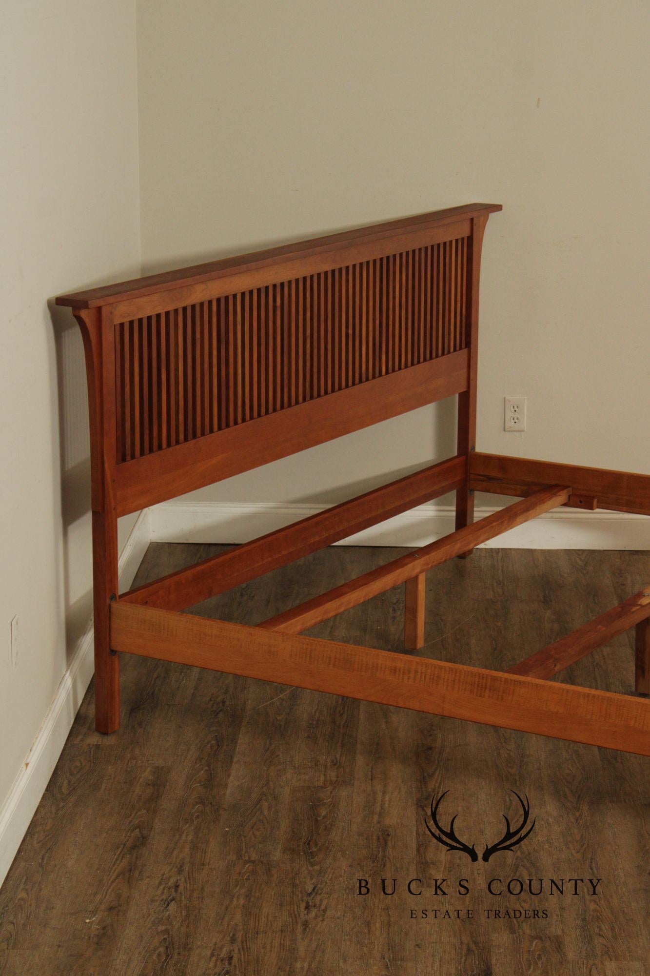 Stickley Mission Collection Cherry King Spindle Bed