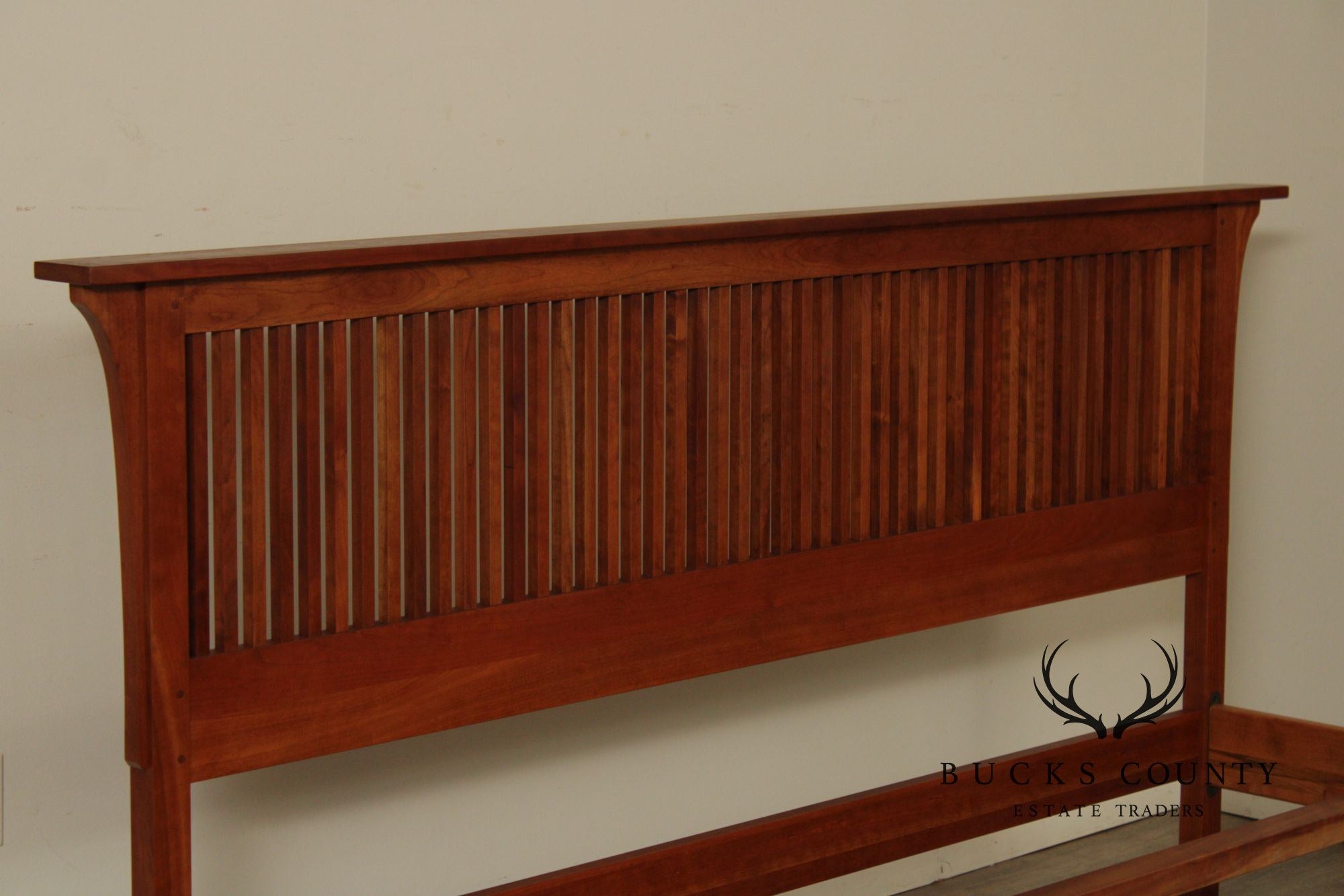 Stickley Mission Collection Cherry King Spindle Bed