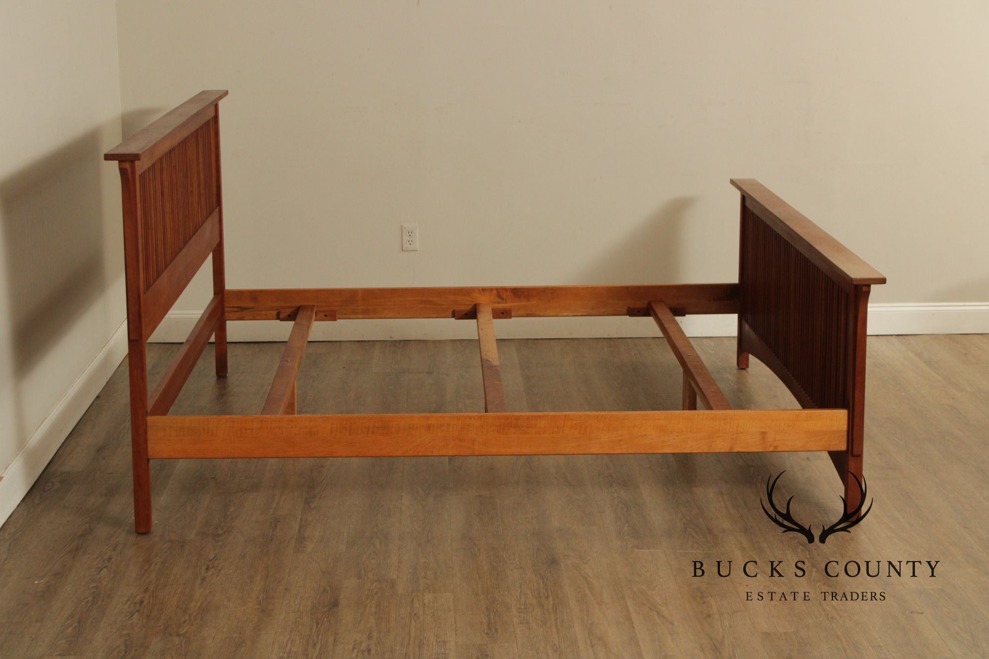 Stickley Mission Collection Cherry King Spindle Bed