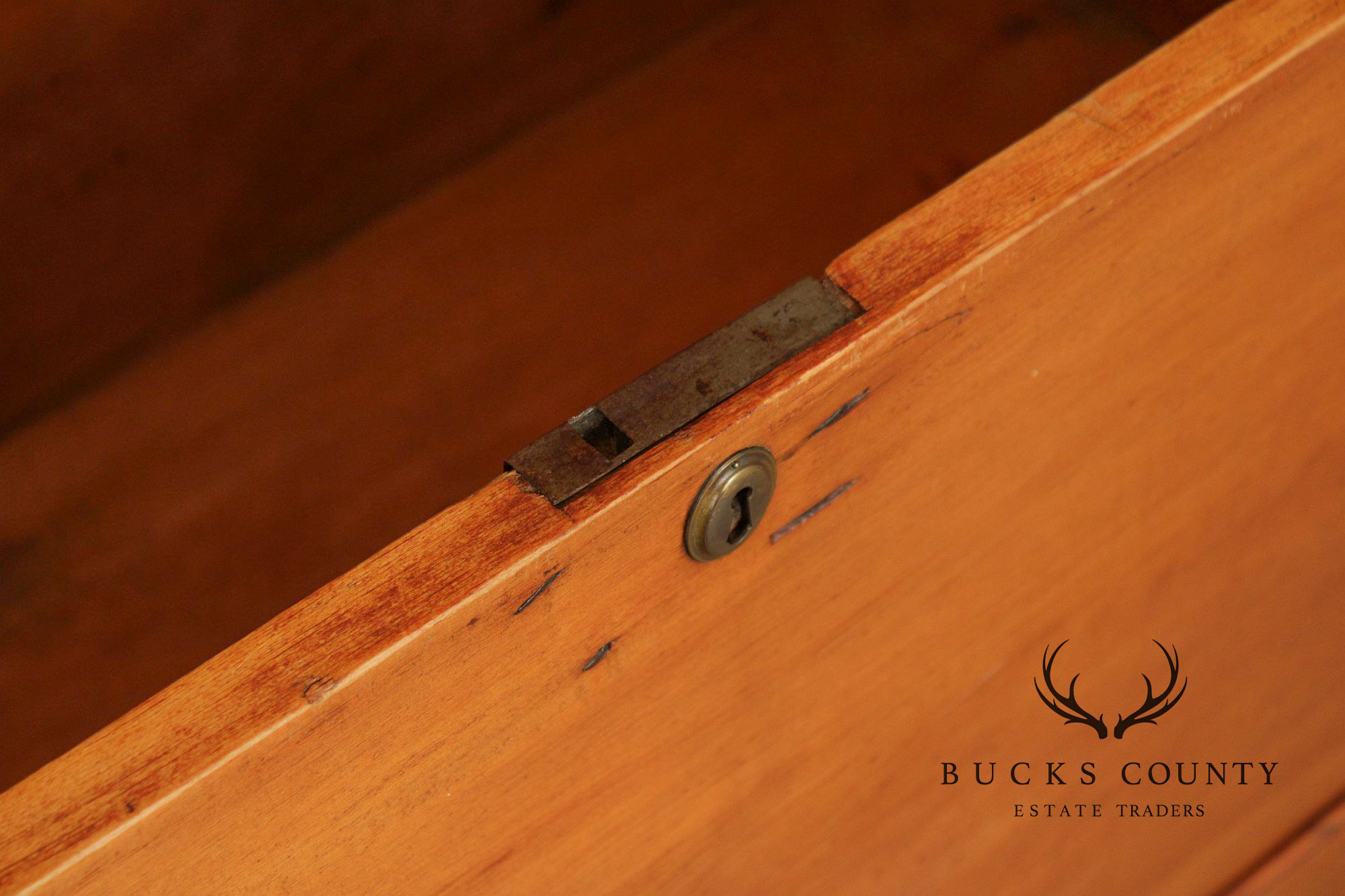 Antique American Pine Mule Chest