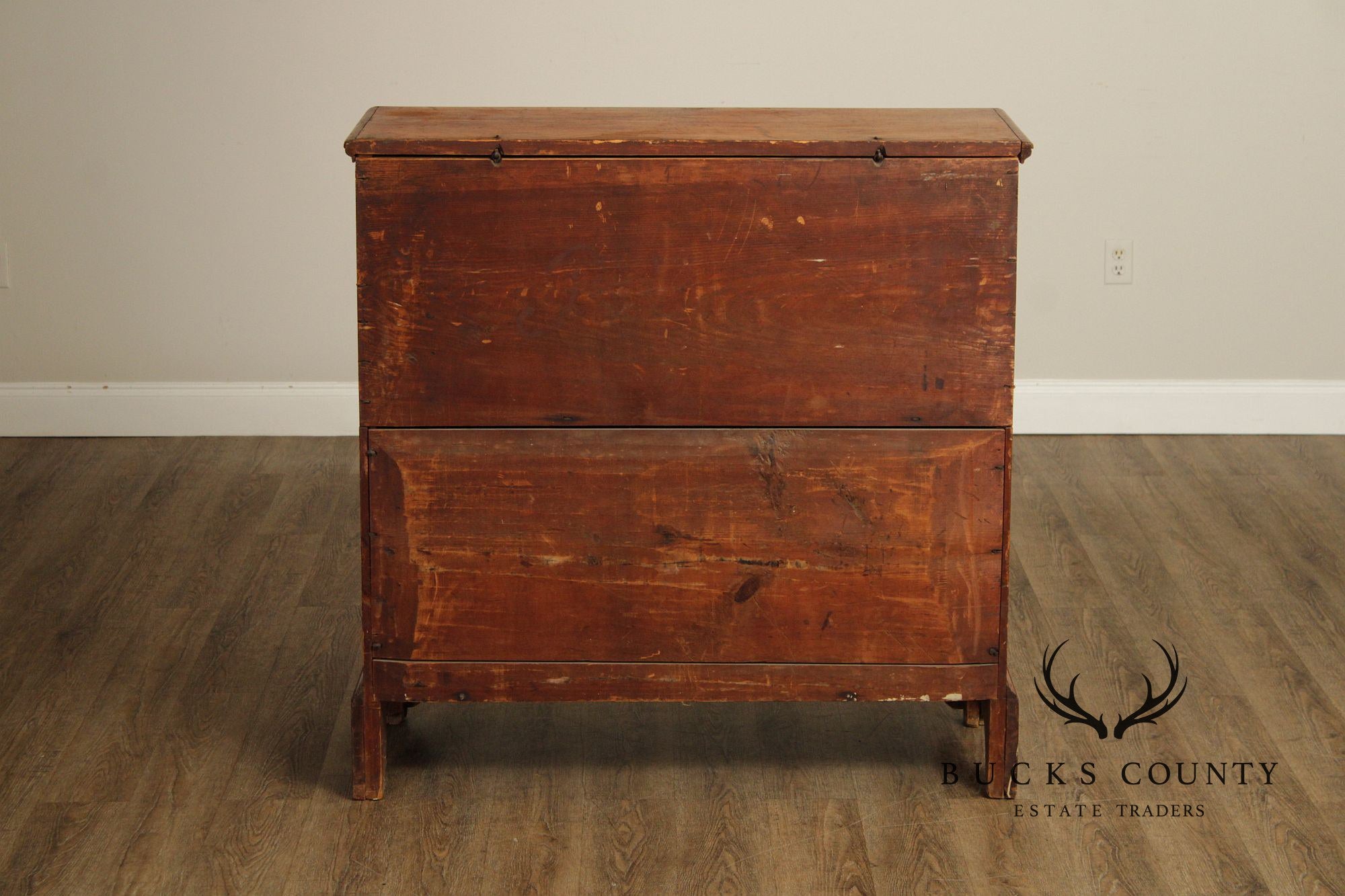 Antique American Pine Mule Chest