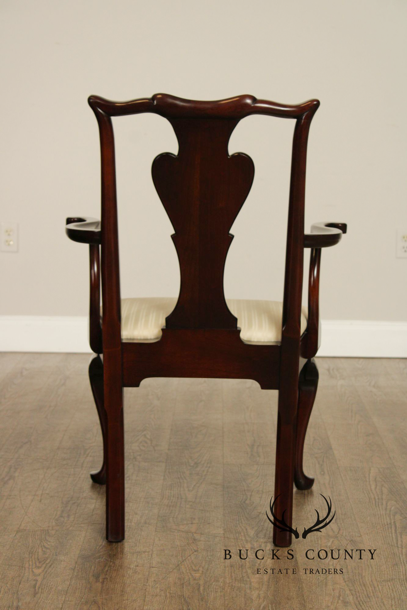 Statton Queen Anne Style Set Of Six Cherry Dining Chairs