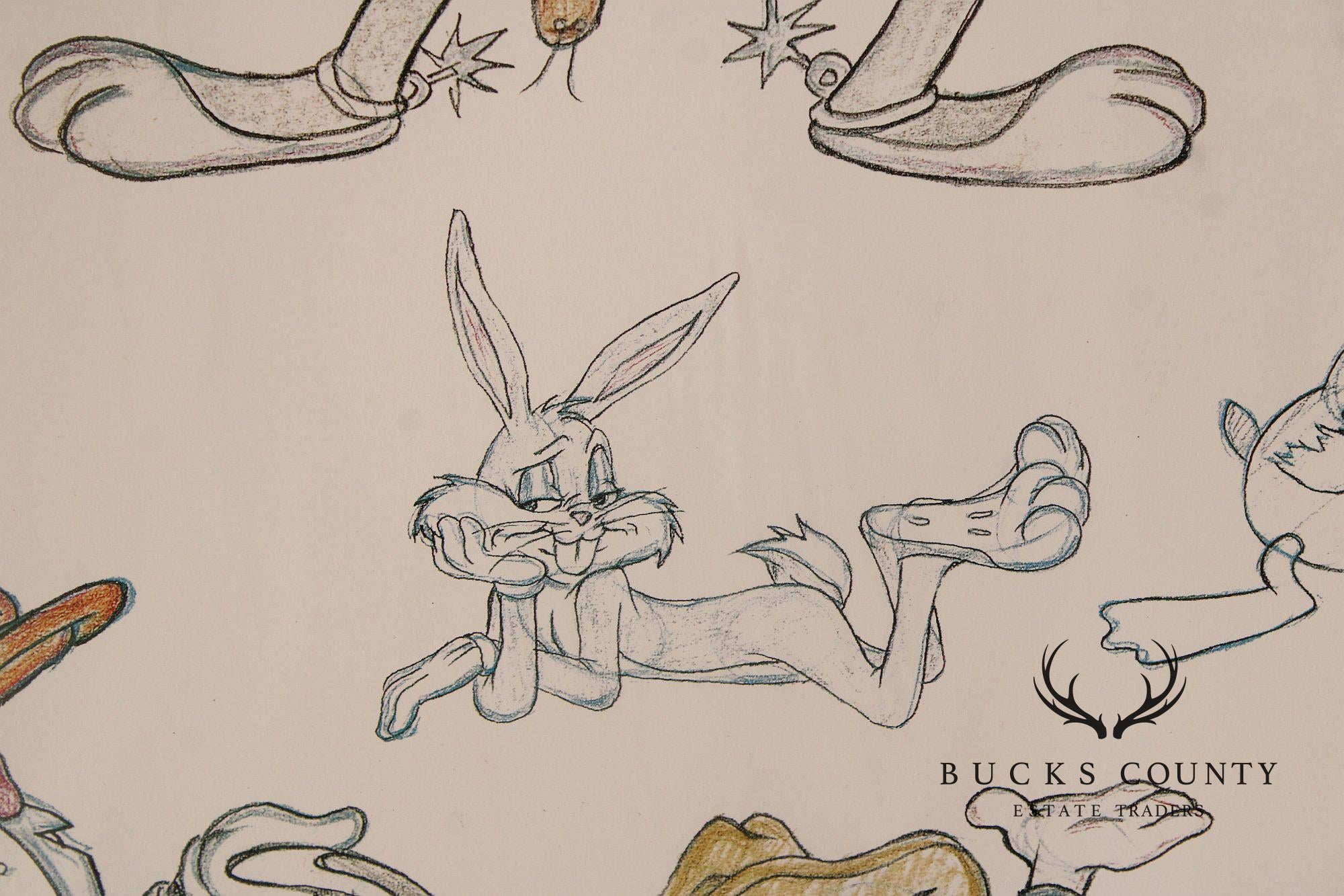 Virgil Ross Looney Tunes Character Sketch Lithograph