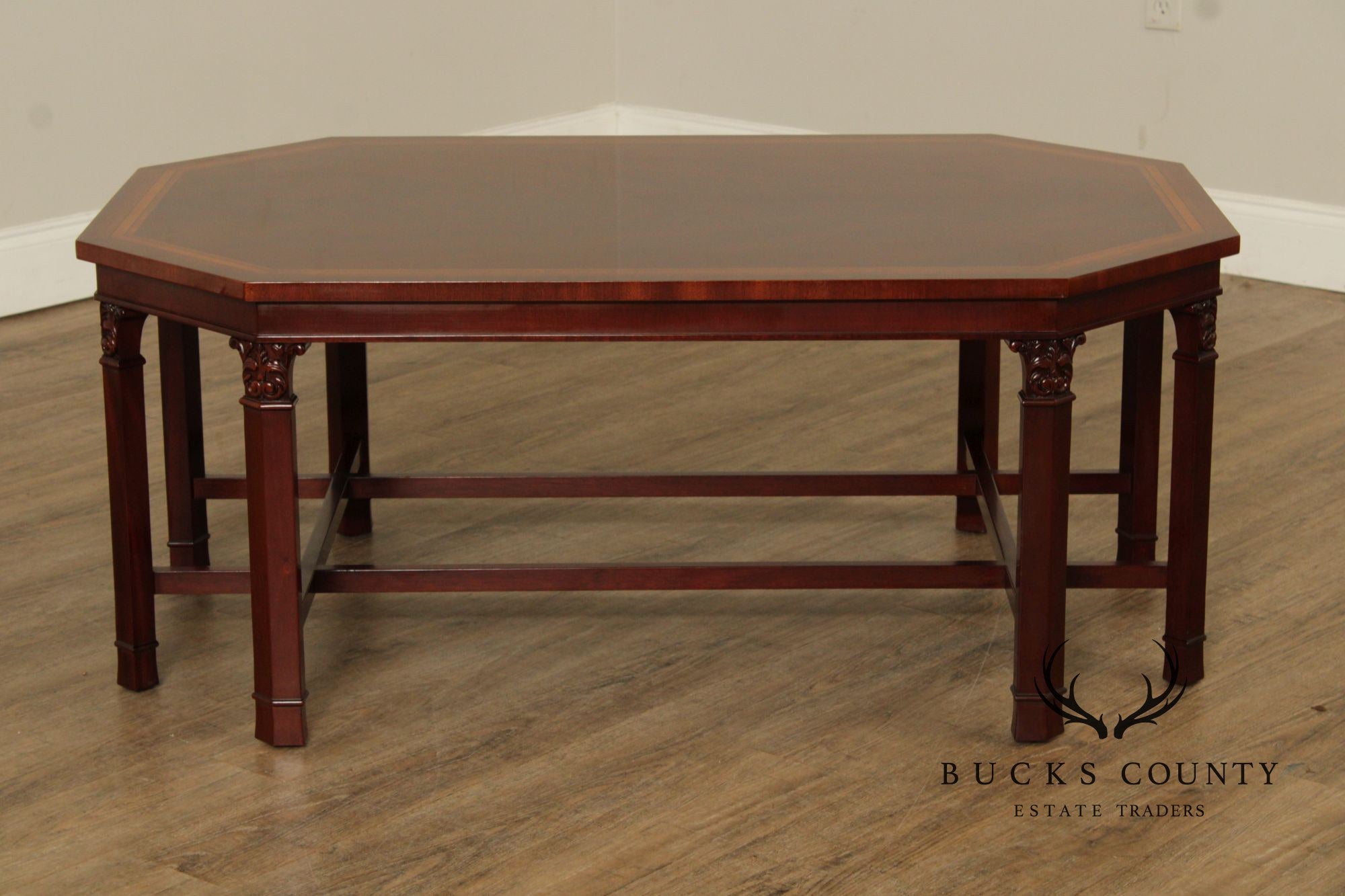 Kindel Georgian Style Mahogany Coffee Table