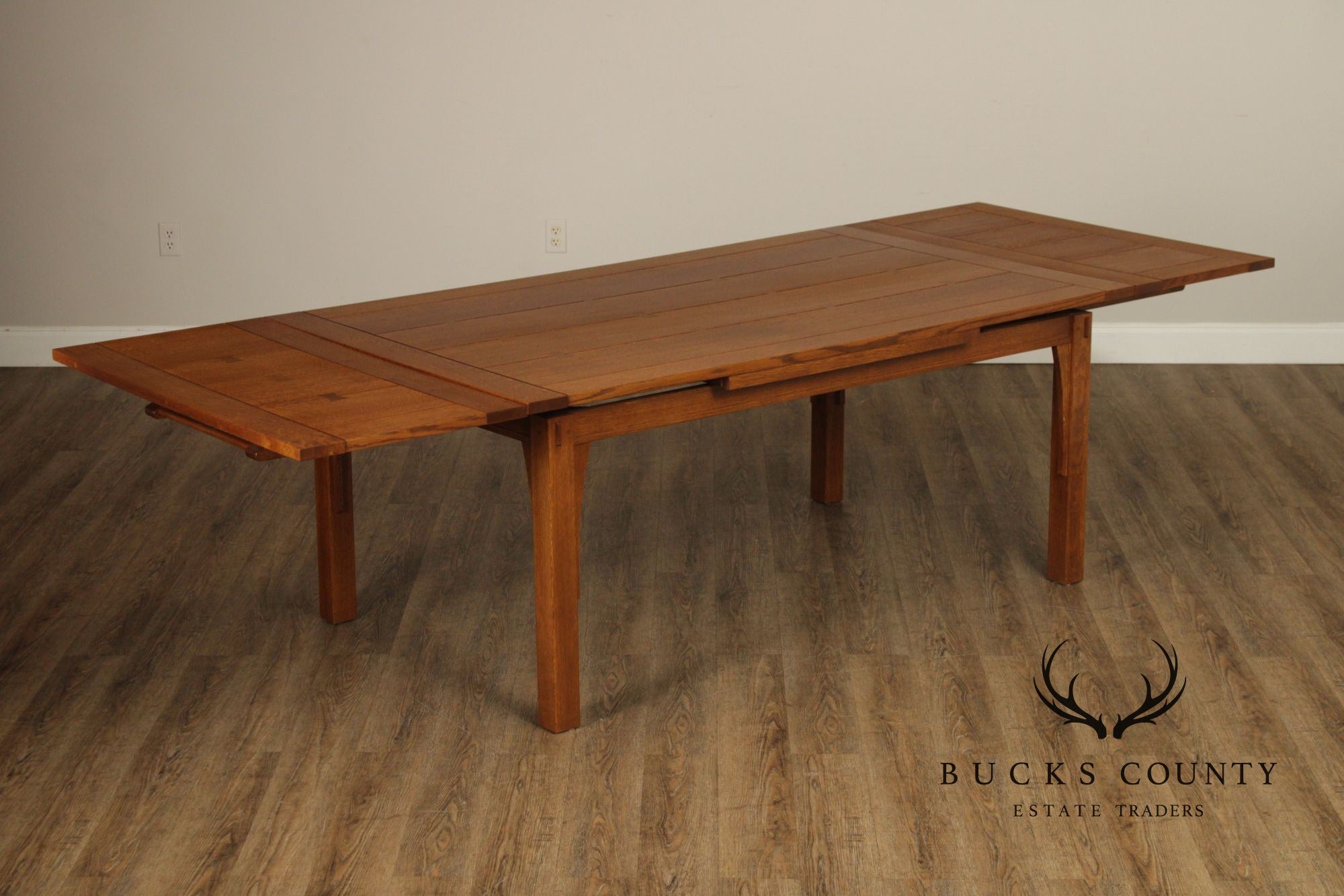 Stickley Mission Collection Oak Extendable Dining Table
