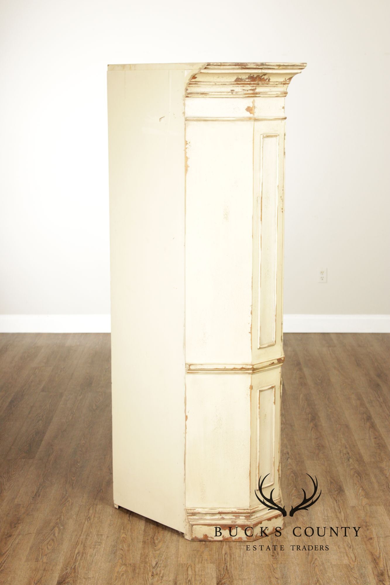 Habersham Distress Painted Corner Cupboard