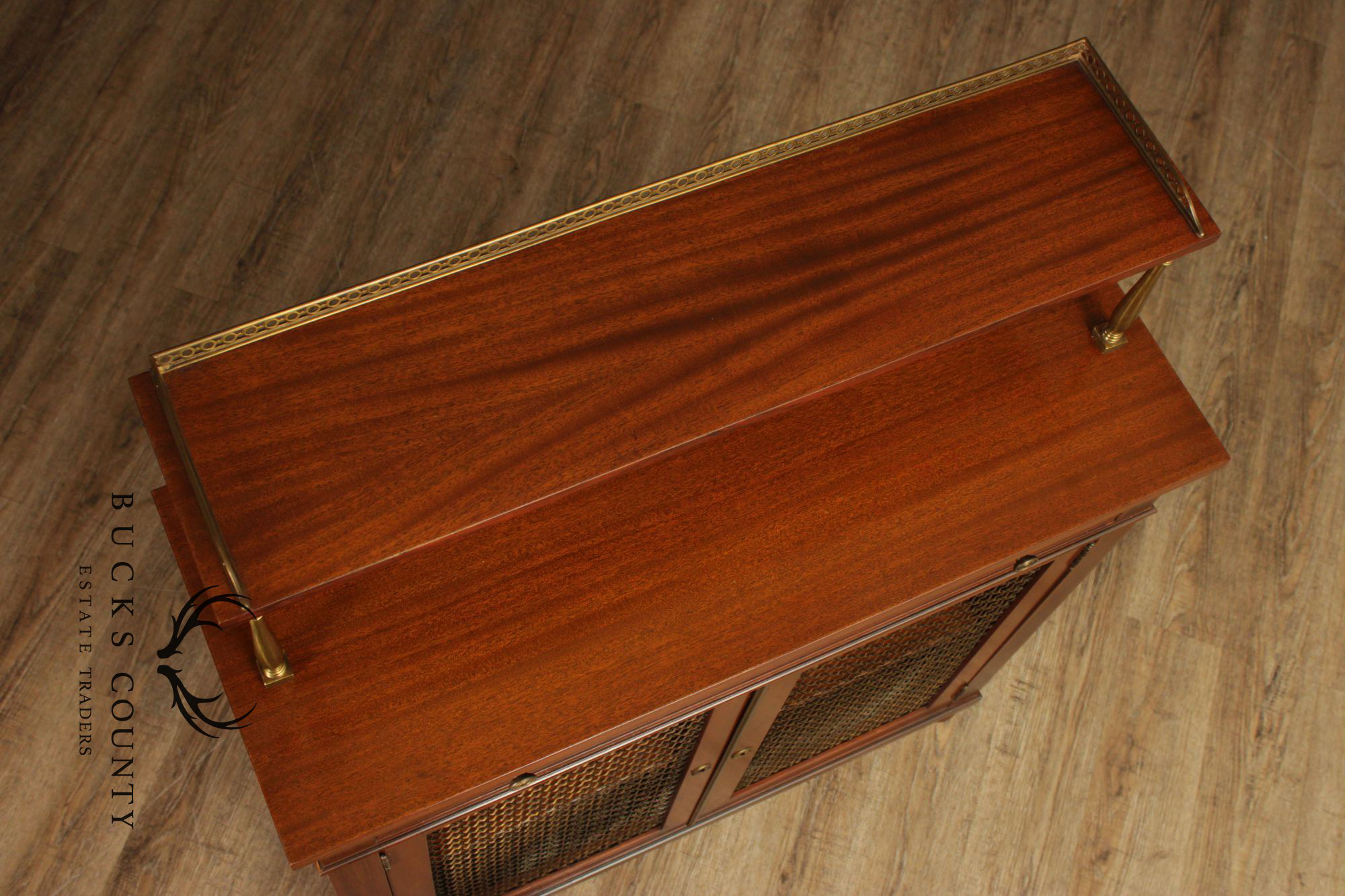 Regency Style Mahogany Chiffonier Bar Cabinet
