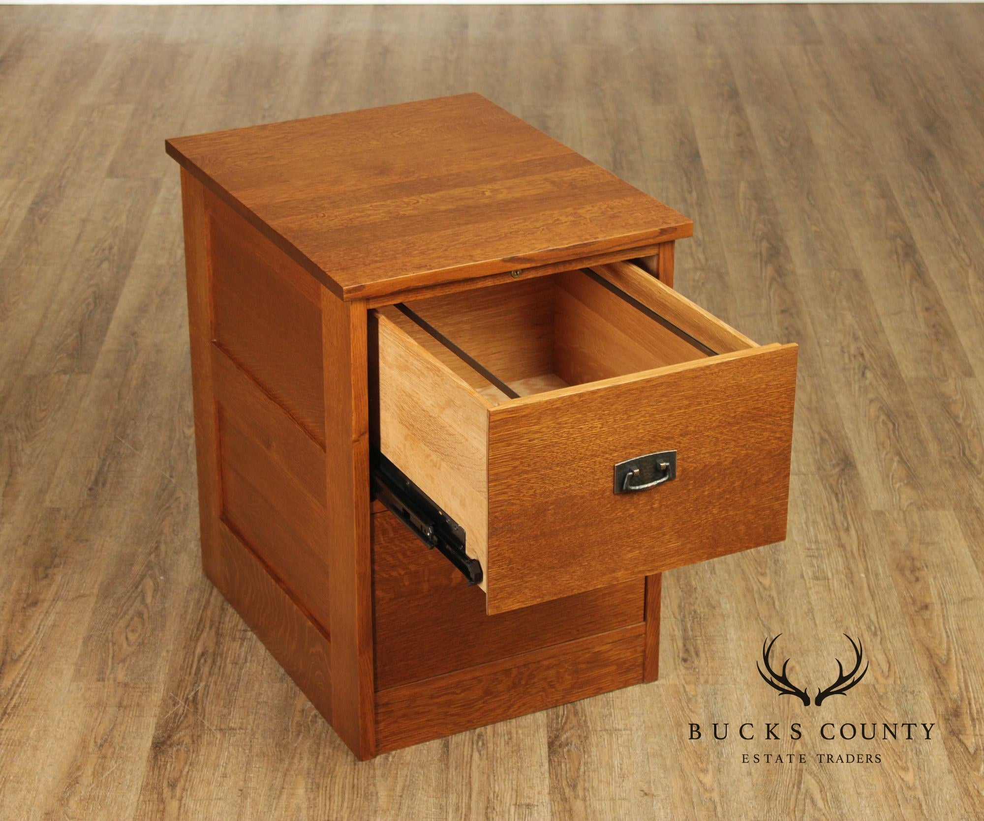Stickley Mission Collection Oak Two Drawer File Cabinet
