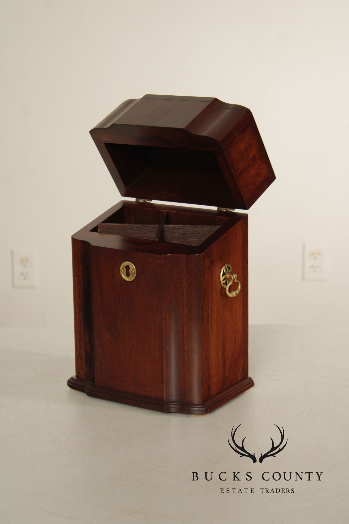 Federal Style Pair Of Mahogany Inlaid Knife Boxes