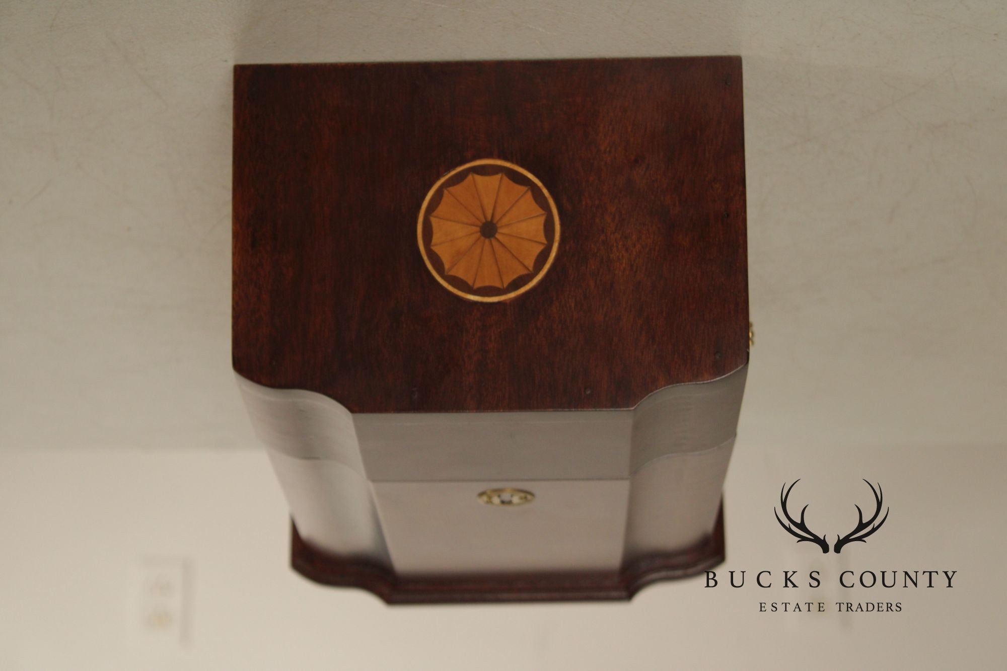 Federal Style Pair Of Mahogany Inlaid Knife Boxes
