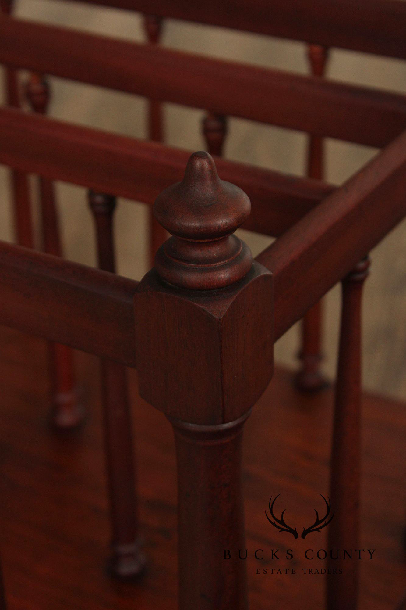 Antique Georgian Style Mahogany Canterbury