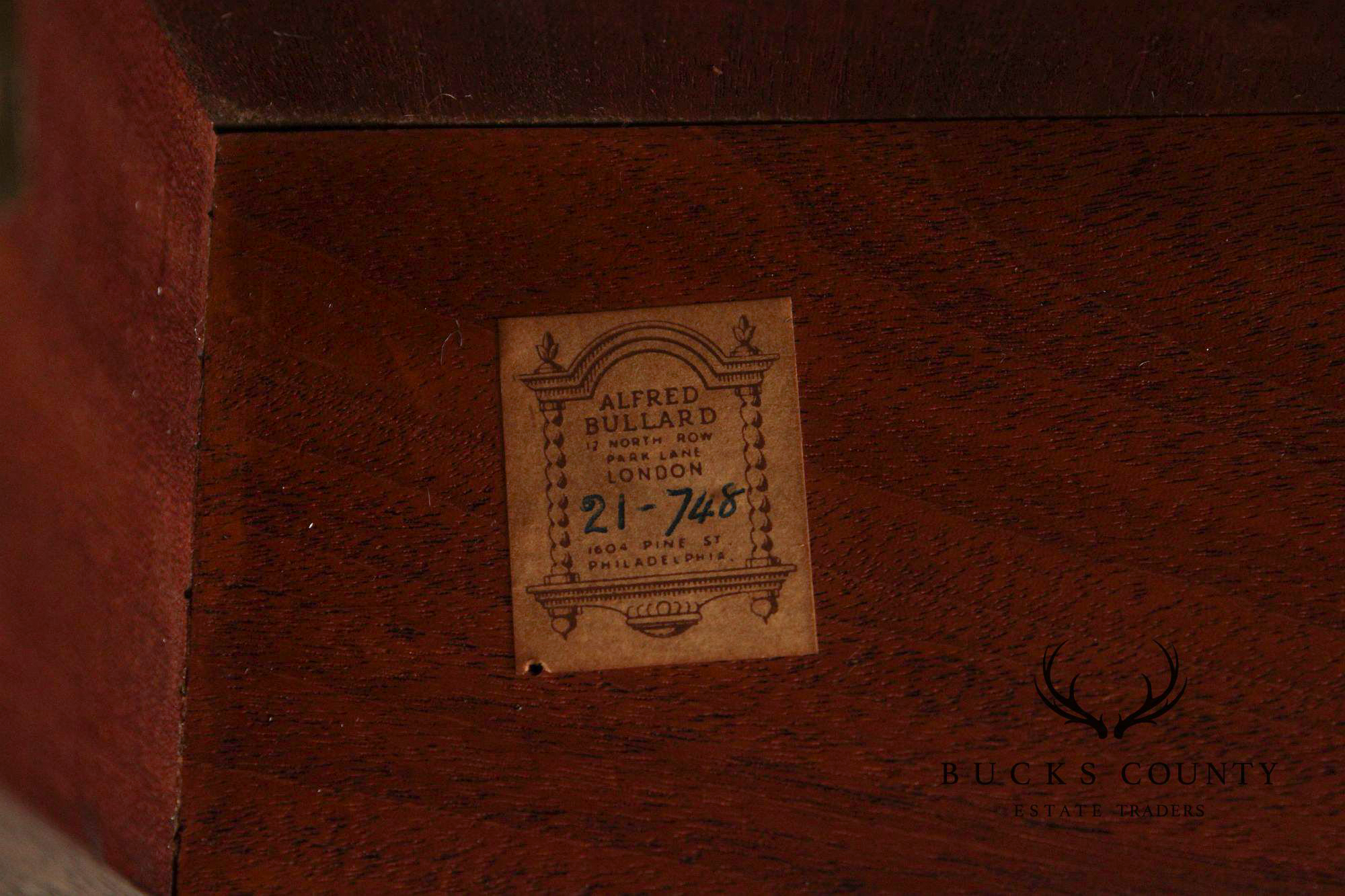 Antique Georgian Style Mahogany Canterbury