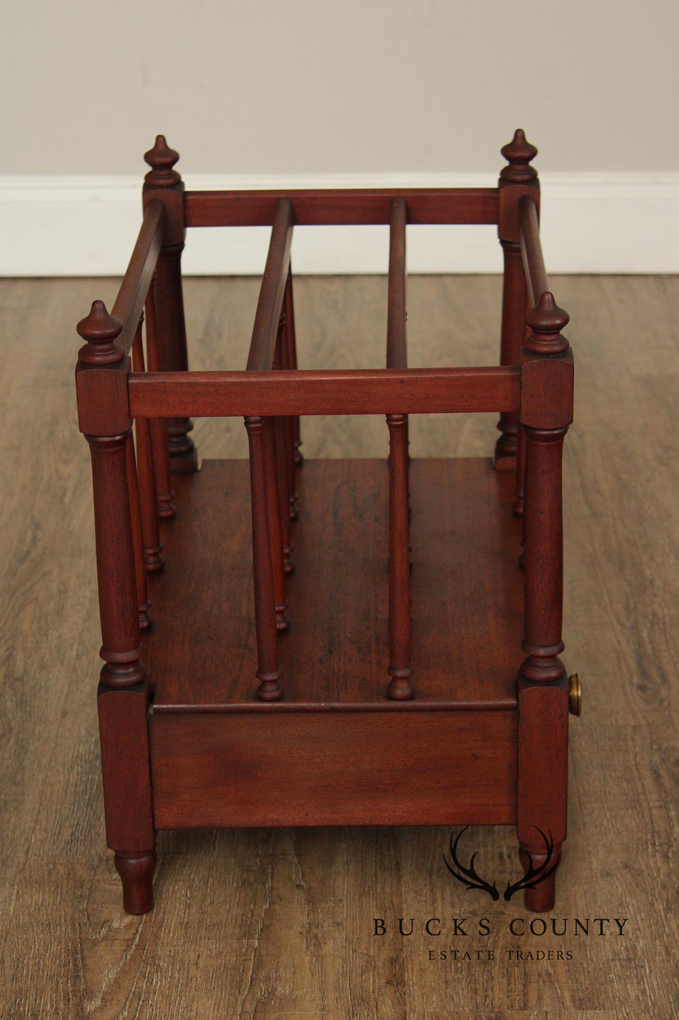 Antique Georgian Style Mahogany Canterbury