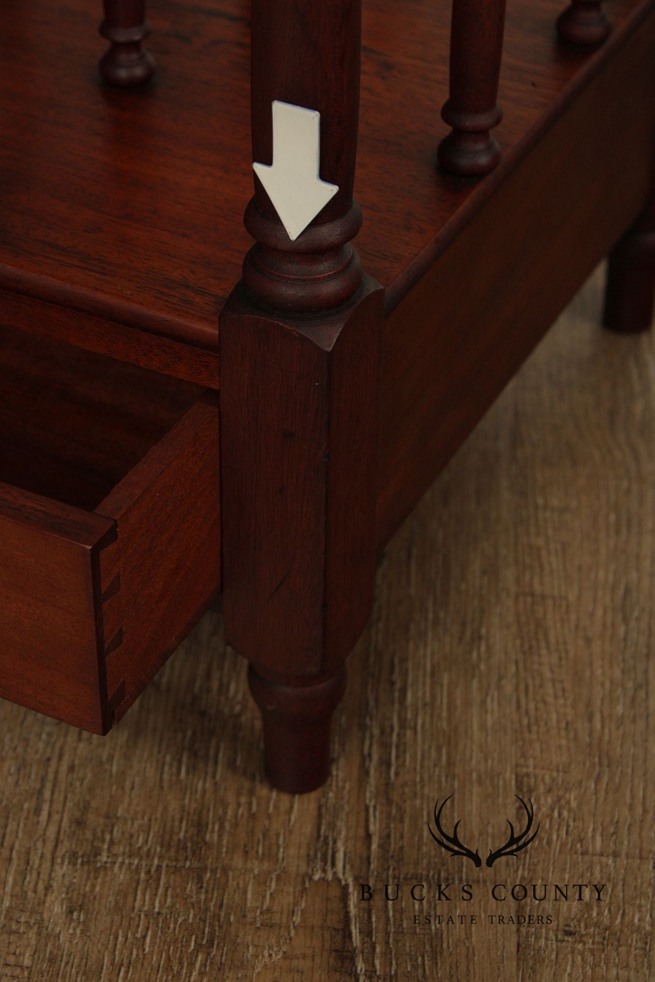 Antique Georgian Style Mahogany Canterbury