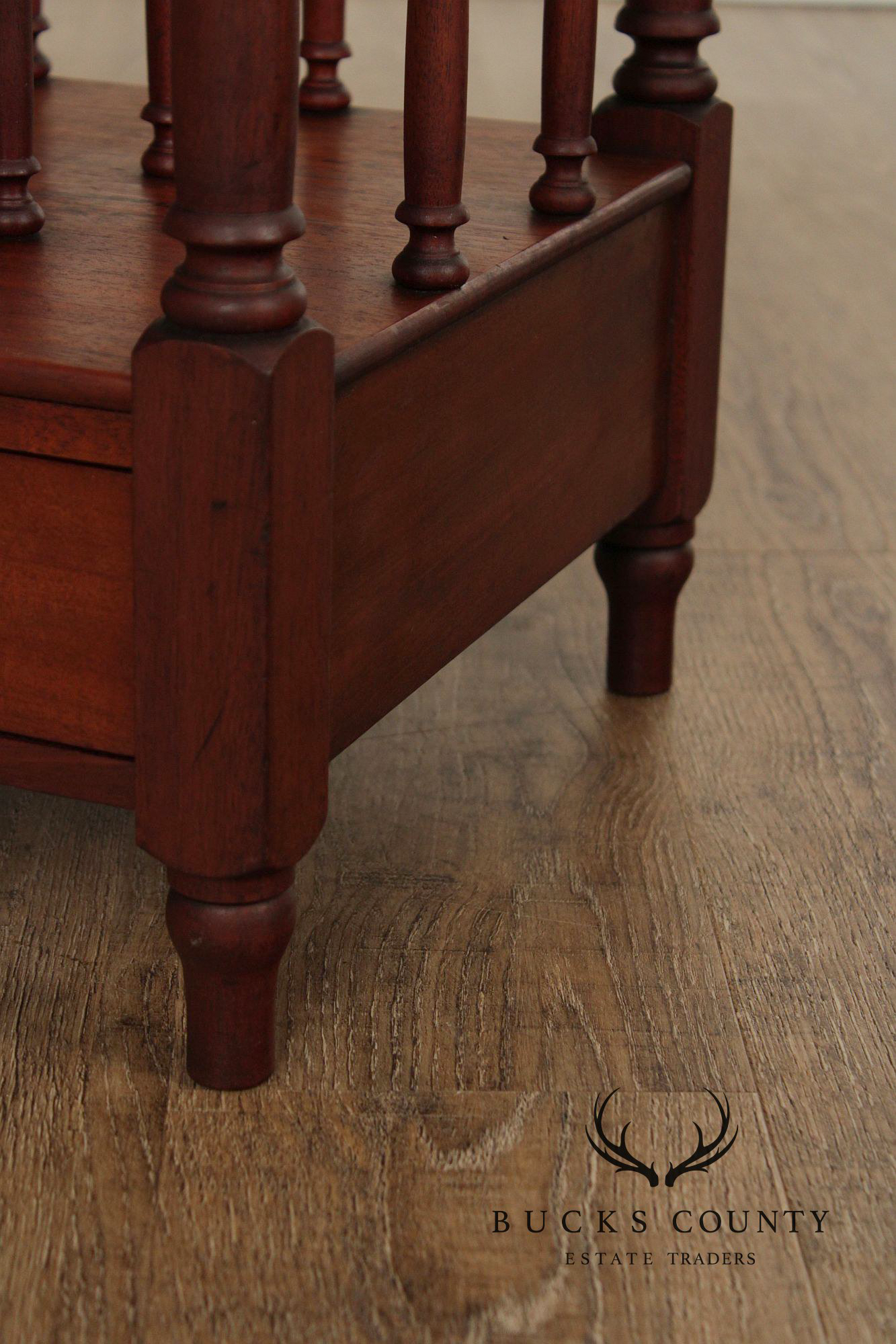 Antique Georgian Style Mahogany Canterbury