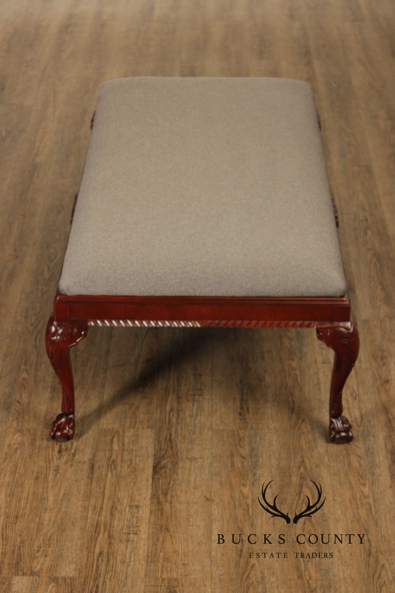 Baker Statley Homes Georgian Style Mahogany Bench