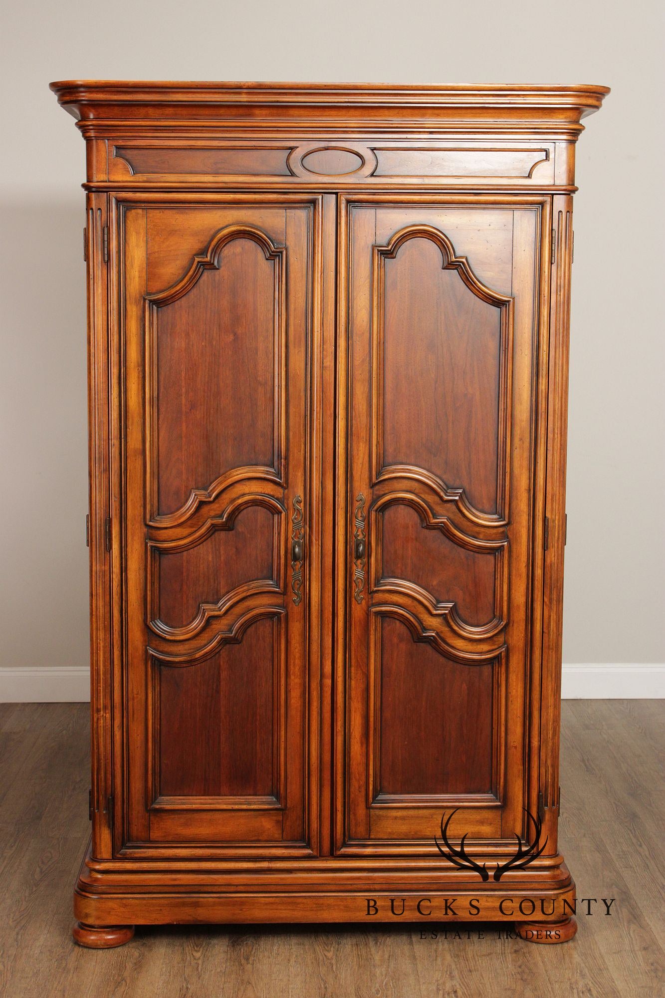 Ethan Allen 'Tuscany' Carved Two Door Armoire