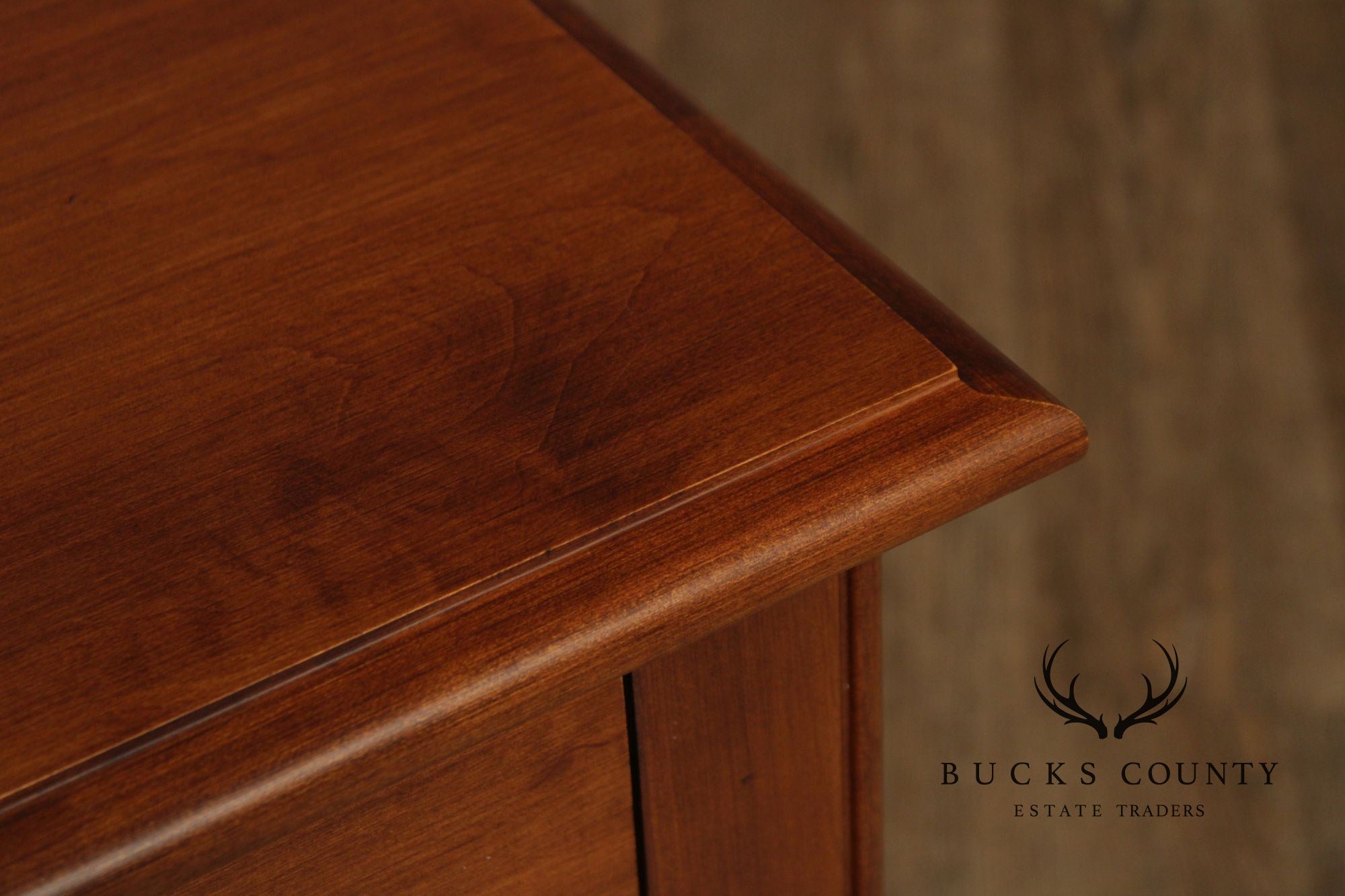 Crawford Furniture Pair Of Maple Three Drawer Nightstands