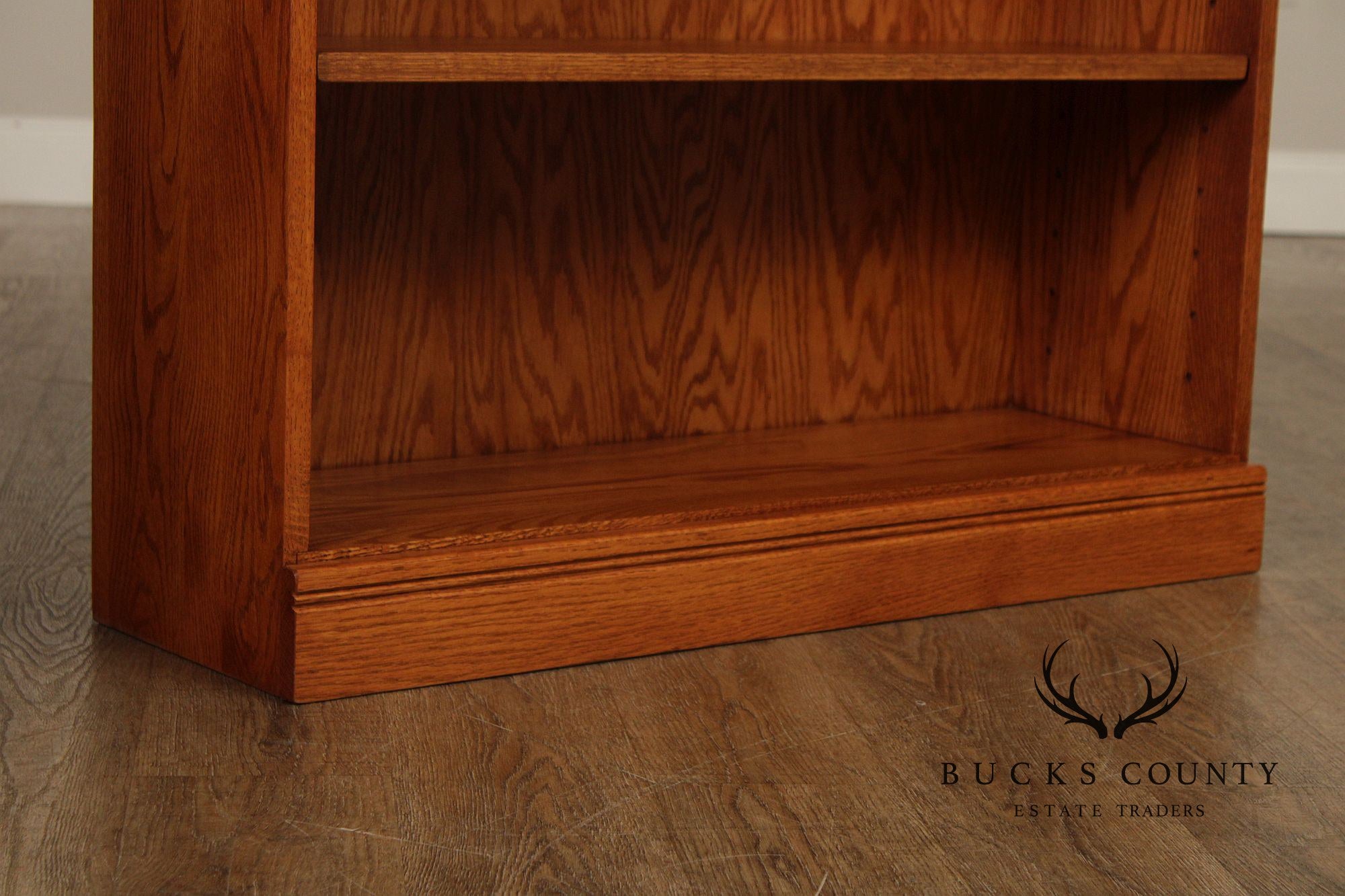 Woxall Woodcraft Solid Oak Pair Of Low Open Bookcases