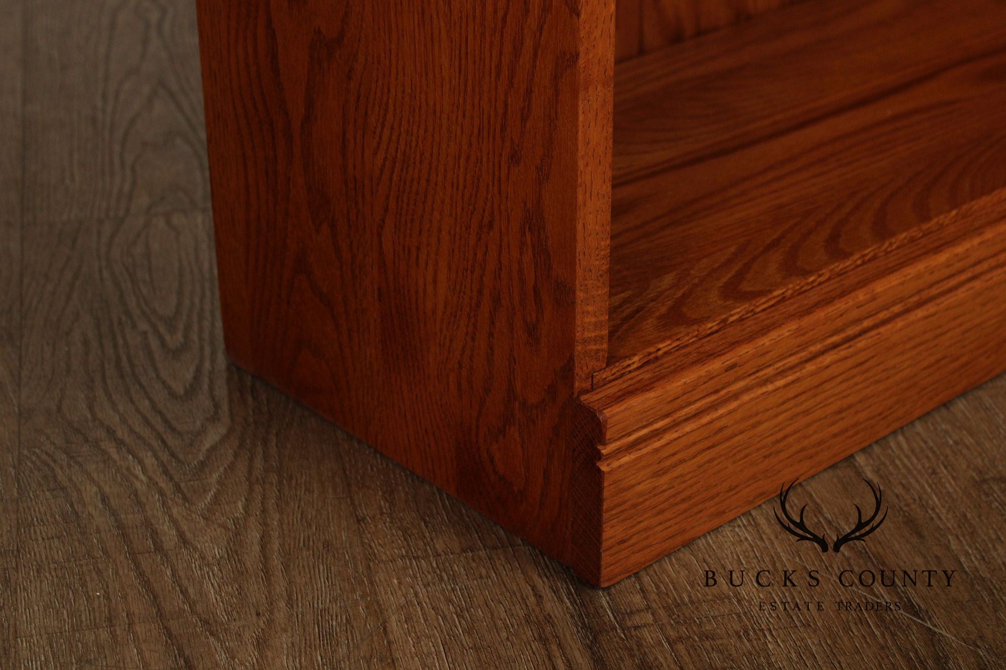 Woxall Woodcraft Solid Oak Pair Of Low Open Bookcases