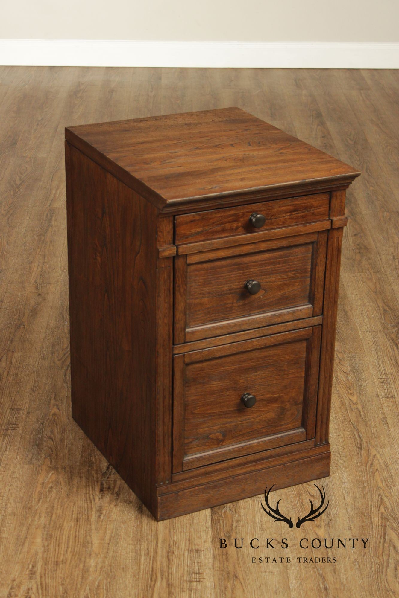 Pottery Barn Pair of 'Livingston' Two-Drawer File Cabinets
