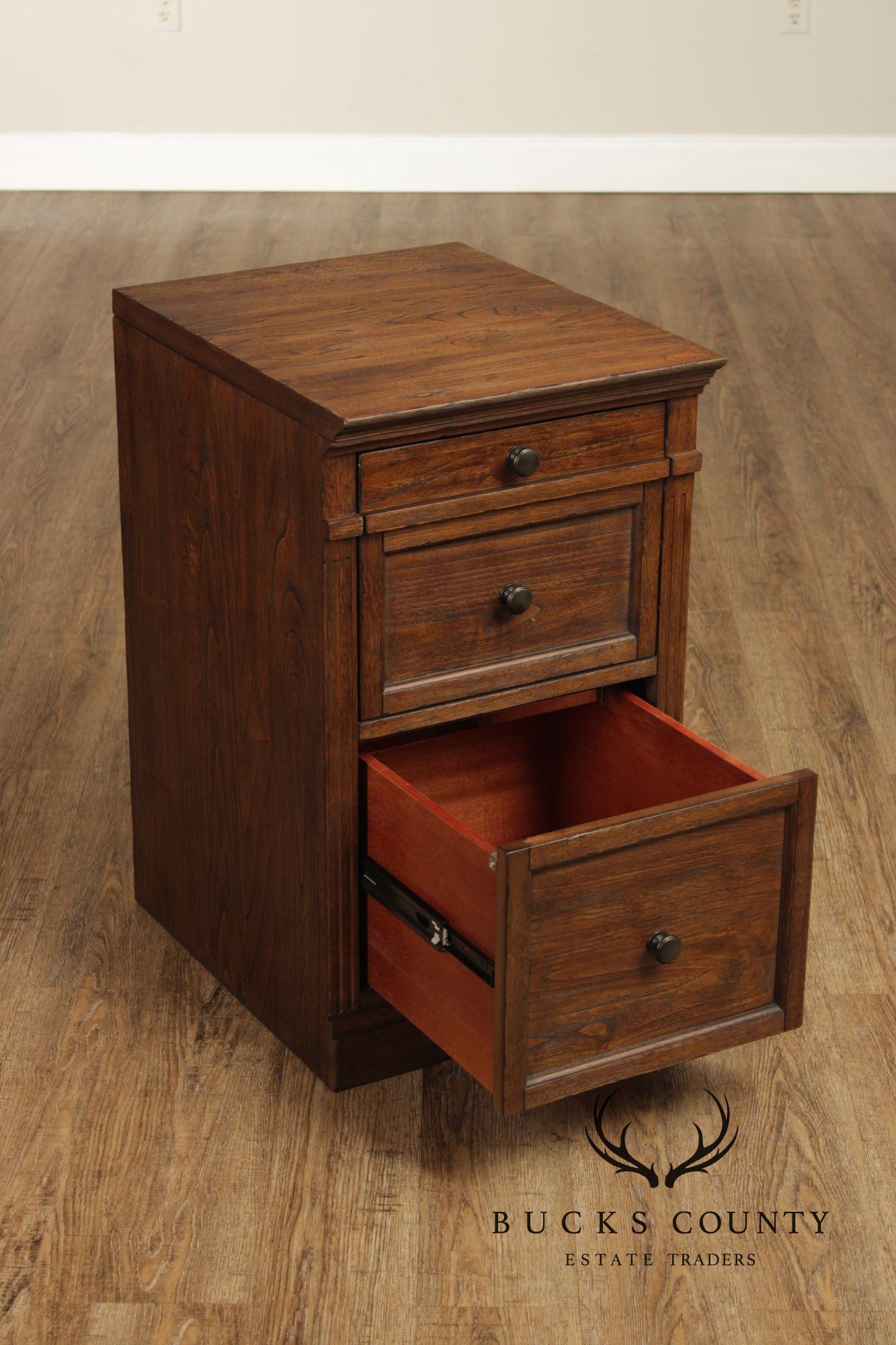 Pottery Barn Pair of 'Livingston' Two-Drawer File Cabinets