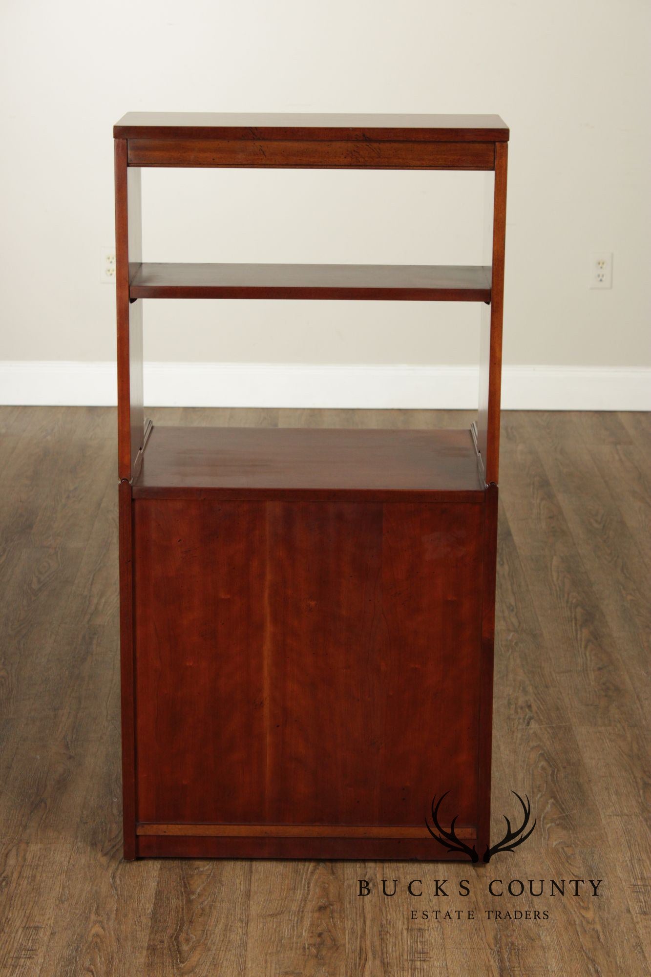 Mid Century Modern Pair of Walnut Bookcases